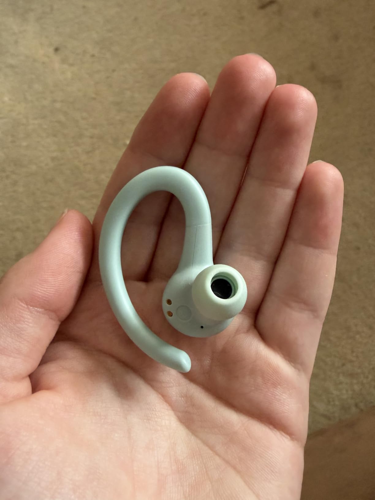JLab Go Sport+ True Wireless Workout Earbuds, Bluetooth Sport Earbuds, Clear Calling, Sand customer photo 2