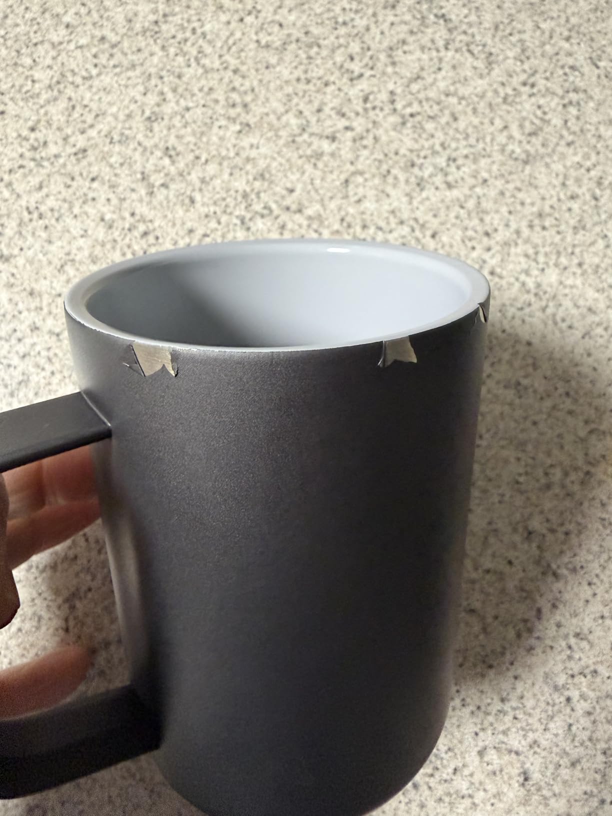 Corkcicle Pure Taste Coffee Mug, Ceramic-Coated Interior, 16oz, Slate/Grey - Ceramic Interior, Up to 9 Hours Cold, 3 Hours Hot, Triple Insulated customer photo 1