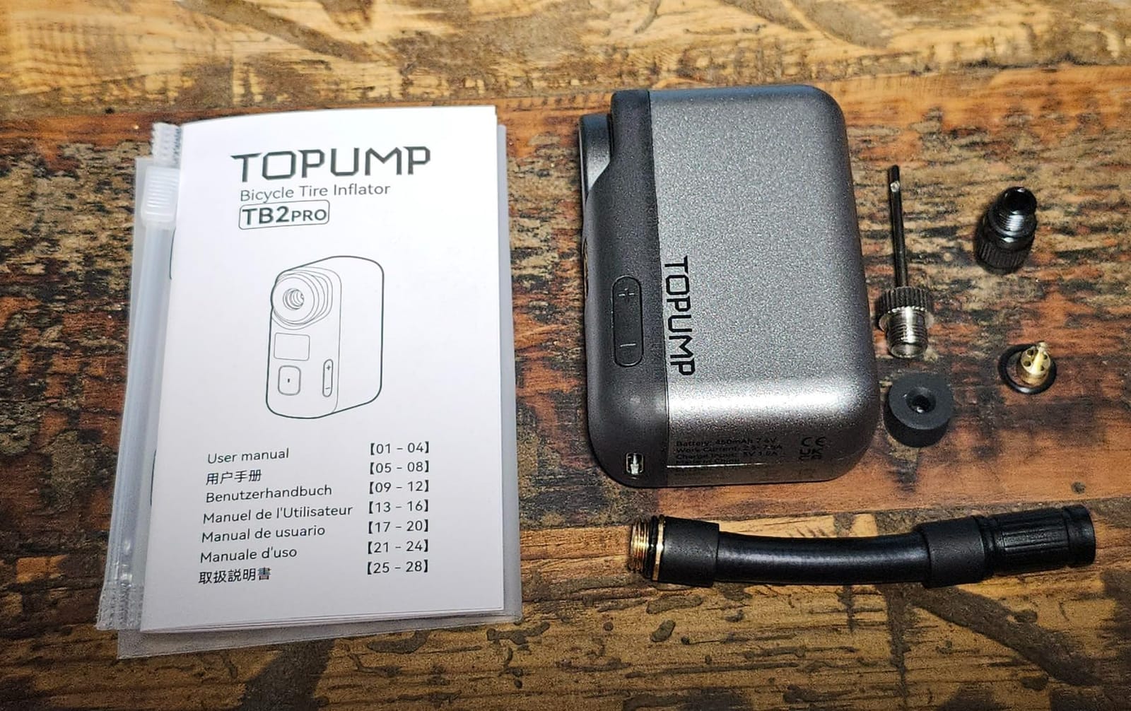 TOPUMP TB2PRO Mini Electric Bike Pump, 120PSI Portable Bicycle Tire Pump customer photo 2