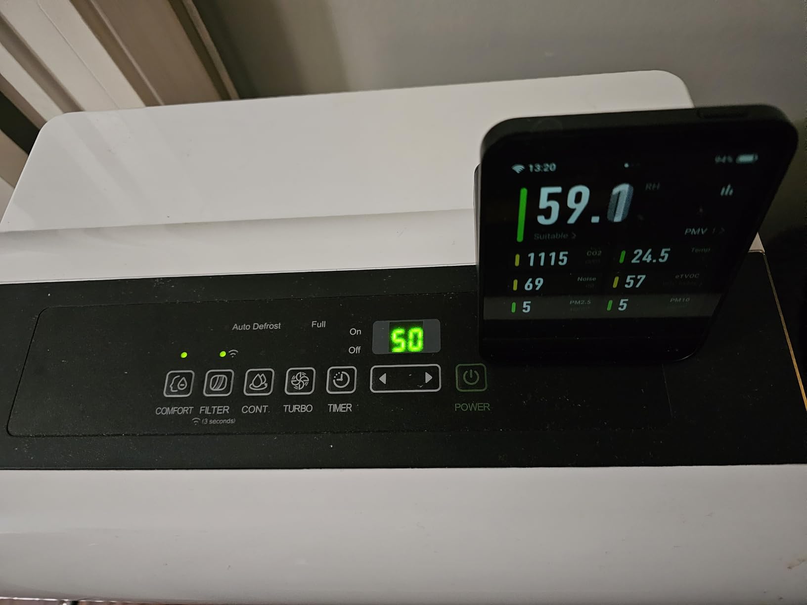 Qingping Air Quality Monitor Gen 2, Air Quality Monitor Indoor Detects PM2.5, CO2, PM10, Noise, Temperature and Humidity, New Upgraded Alarm Clock Function, Air Quality Tester for Bedroom, Smart Home customer photo 1
