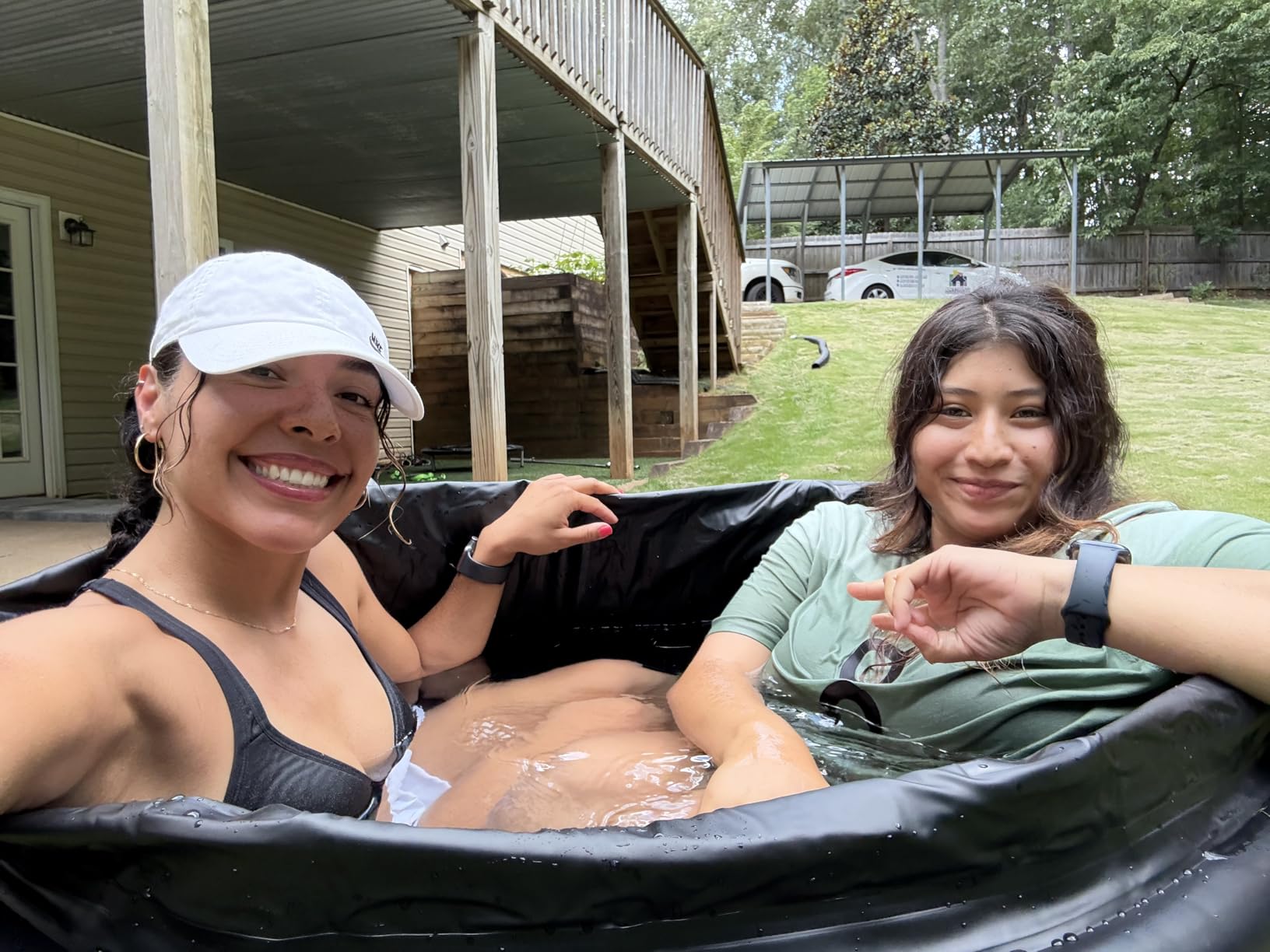 ONLYCARE Upgrade XXL 135 Gal Ice Bath Tub for Athletes - Cold Plunge Tub with Cover - Multiple Layered Cold Water Portable Ice Pod for Therapy Recovery at Home Outdoor Gym Use customer photo 2