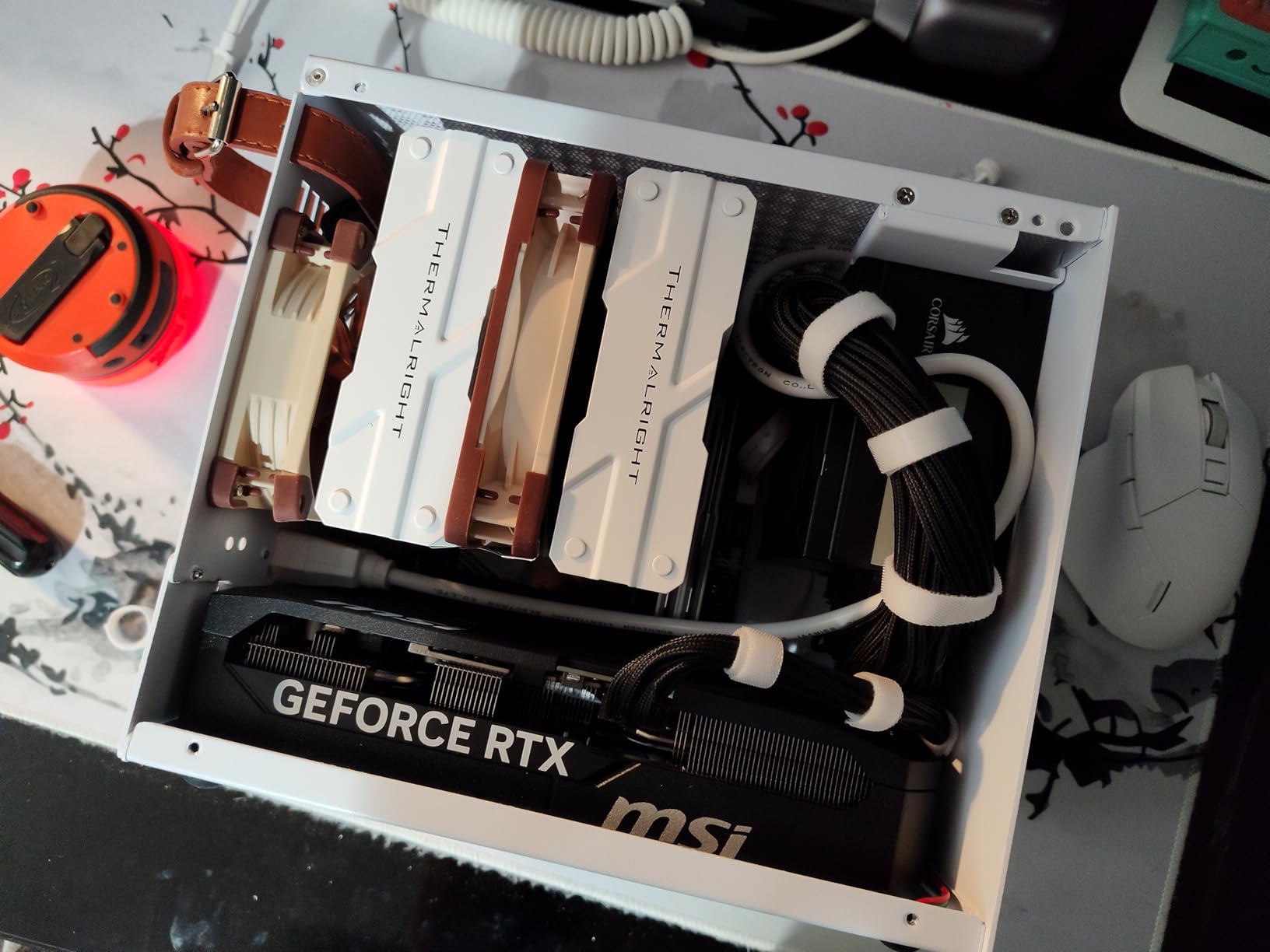 SGPC K66 Lite 8.4L Mini ITX Case, Tempered Glass Gaming Chassis | 8.4L tempered glass gaming case with direct GPU layout, 135mm air cooler support, 120mm AIO, and ARGB fan customer photo 1