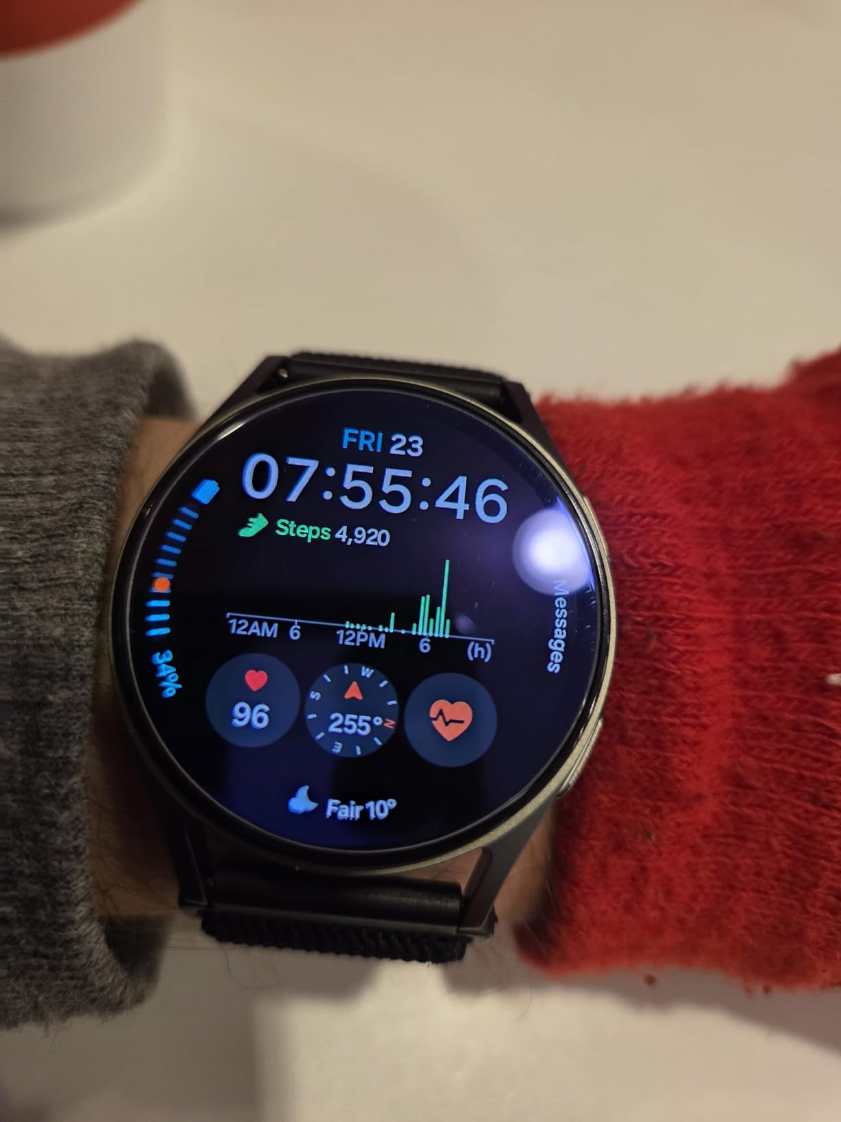 Samsung Galaxy Watch 7 44mm Bluetooth AI Smartwatch w/Energy Score, Wellness Tips, Heart Rate Tracking, Sleep Monitor, Fitness Tracker, 2024, Silver [US Version, 1Yr Manufacturer Warranty] customer photo 2