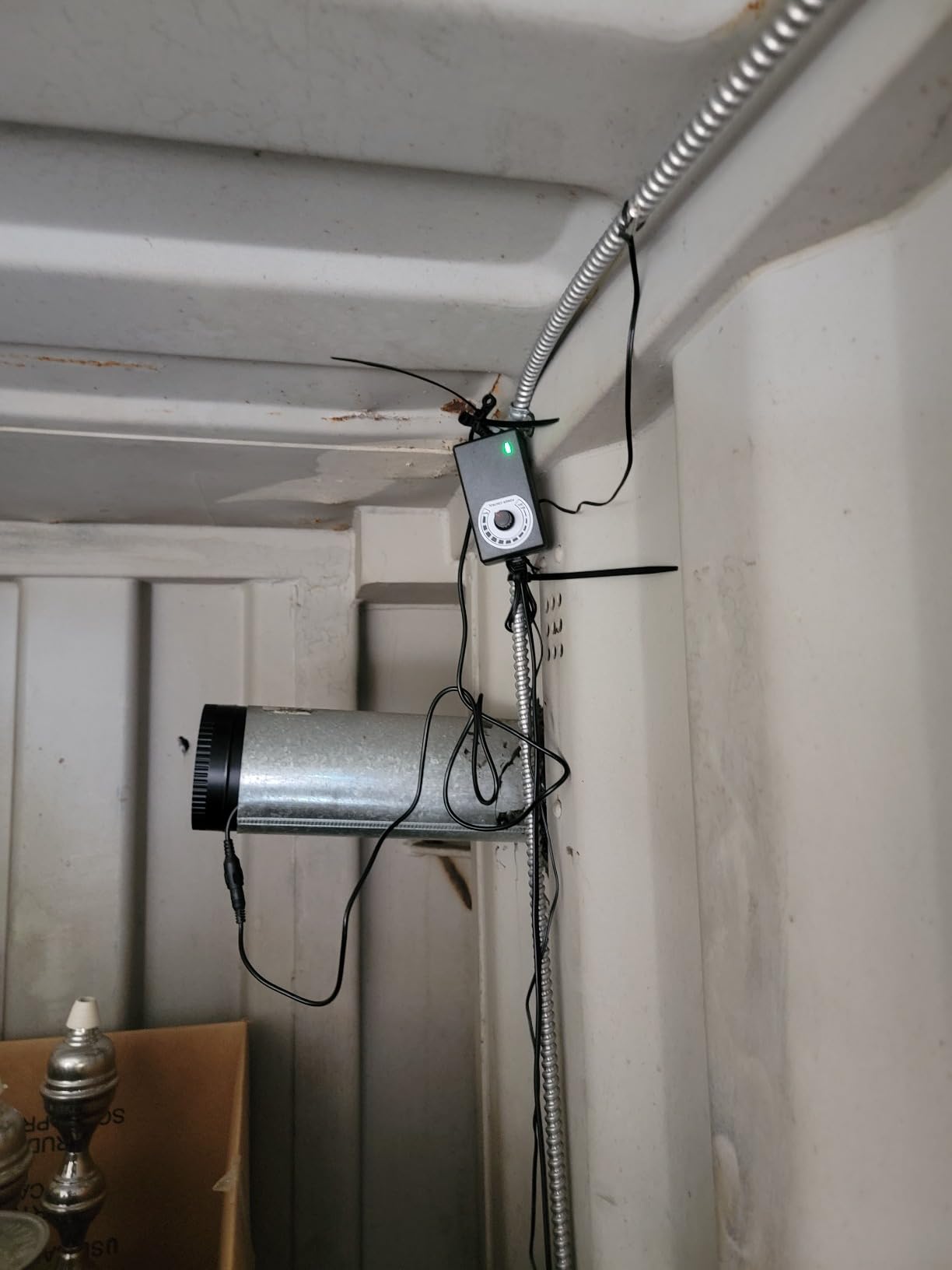 Hon&Guan 8 Inch Inline Booster Duct Fan with Speed Controller - 623 CFM Airflow with 44W Ultra-Low Power and Low Noise customer photo 2