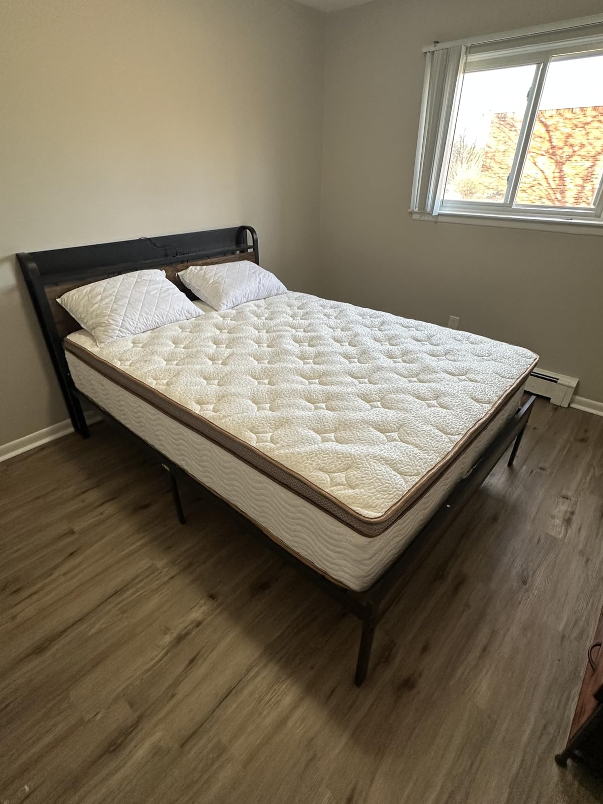 BedStory Queen Mattress 14 Inch - Firm Hybrid Mattress with Orthopedic Spinal Support for Back Pain - 2.0mm Advanced Pocket Spring and Motion Isolation Technology, CertiPUR-US Certified customer photo 2