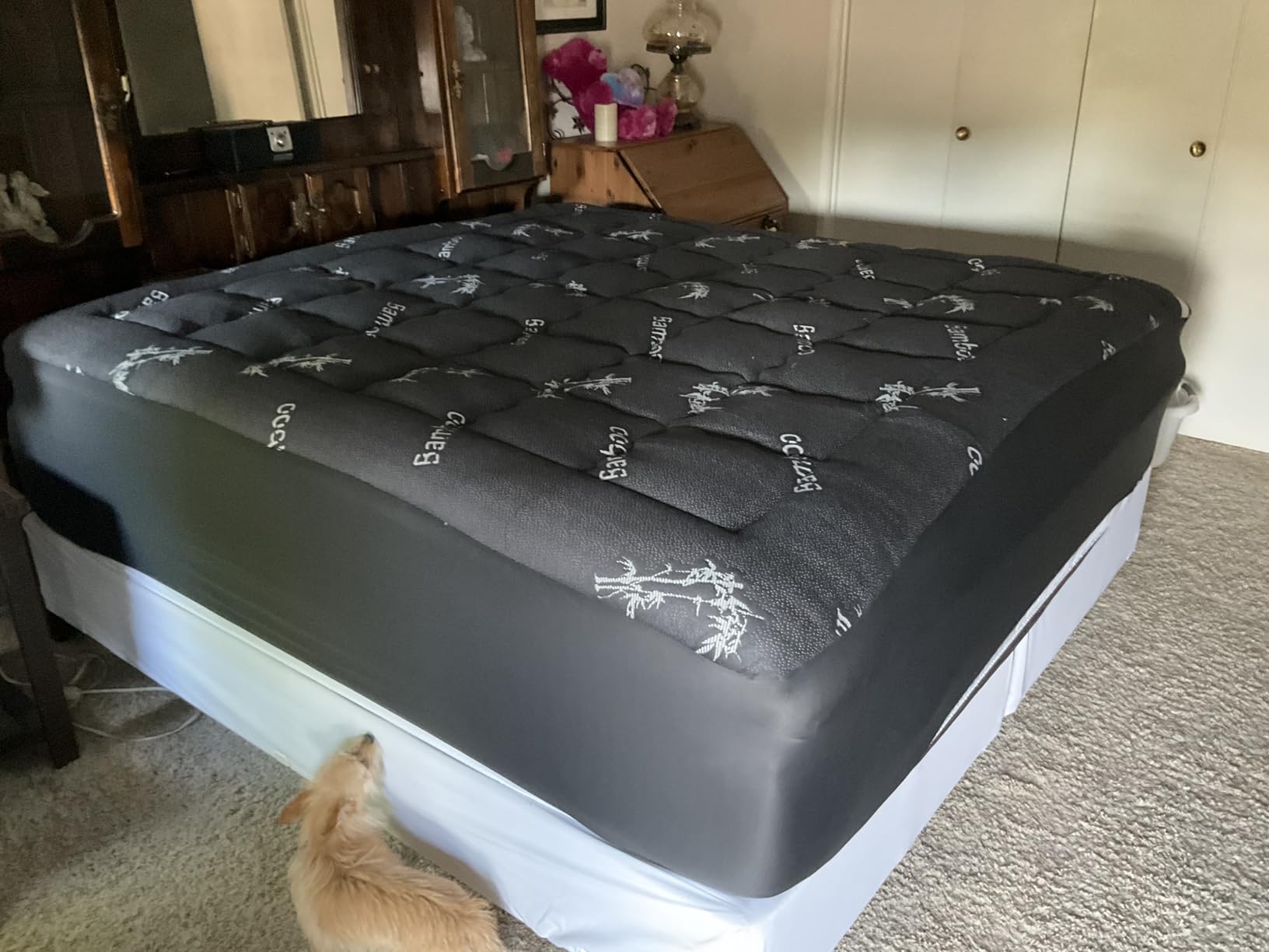 BEDLORE Queen Mattress Topper Viscose Bamboo, Thick Pillow Top Mattress Pad | Stretchable Pockets Fit 6