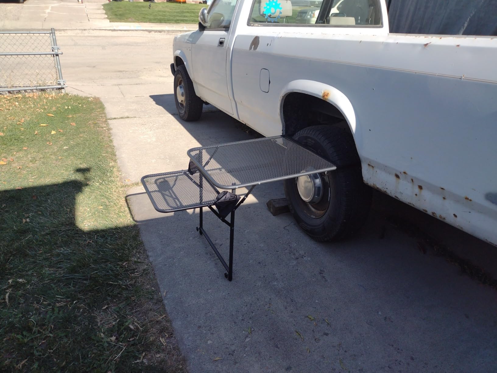 Nice C Aluminum Camping Table Height Adjustable for Tire Use, Standard Vehicle Tailgate Table customer photo 2