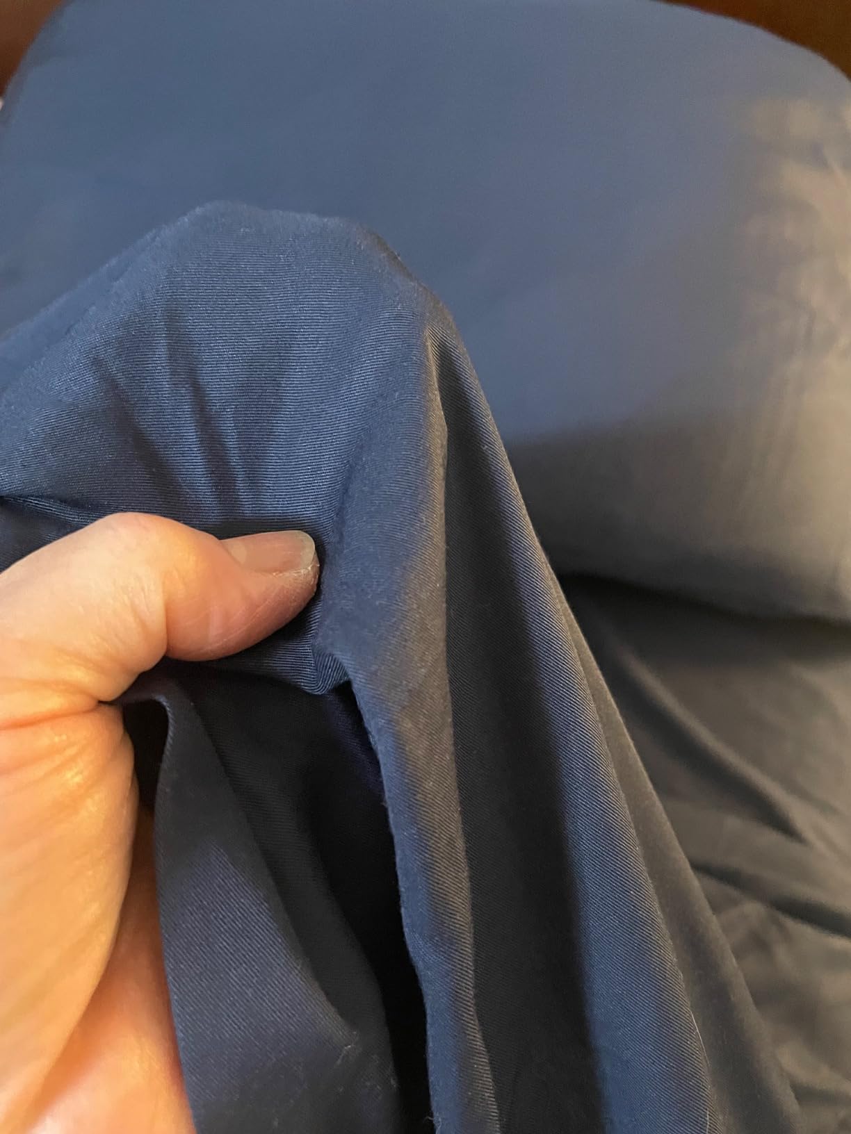 Cooling Sheets Set Queen Size, Viscose Derived from Bamboo for Hot Sleepers | Deep Pocket Up to 16 Inch | Silky Soft & Breathable Bedding - 4PC (Queen, Navy) customer photo 2