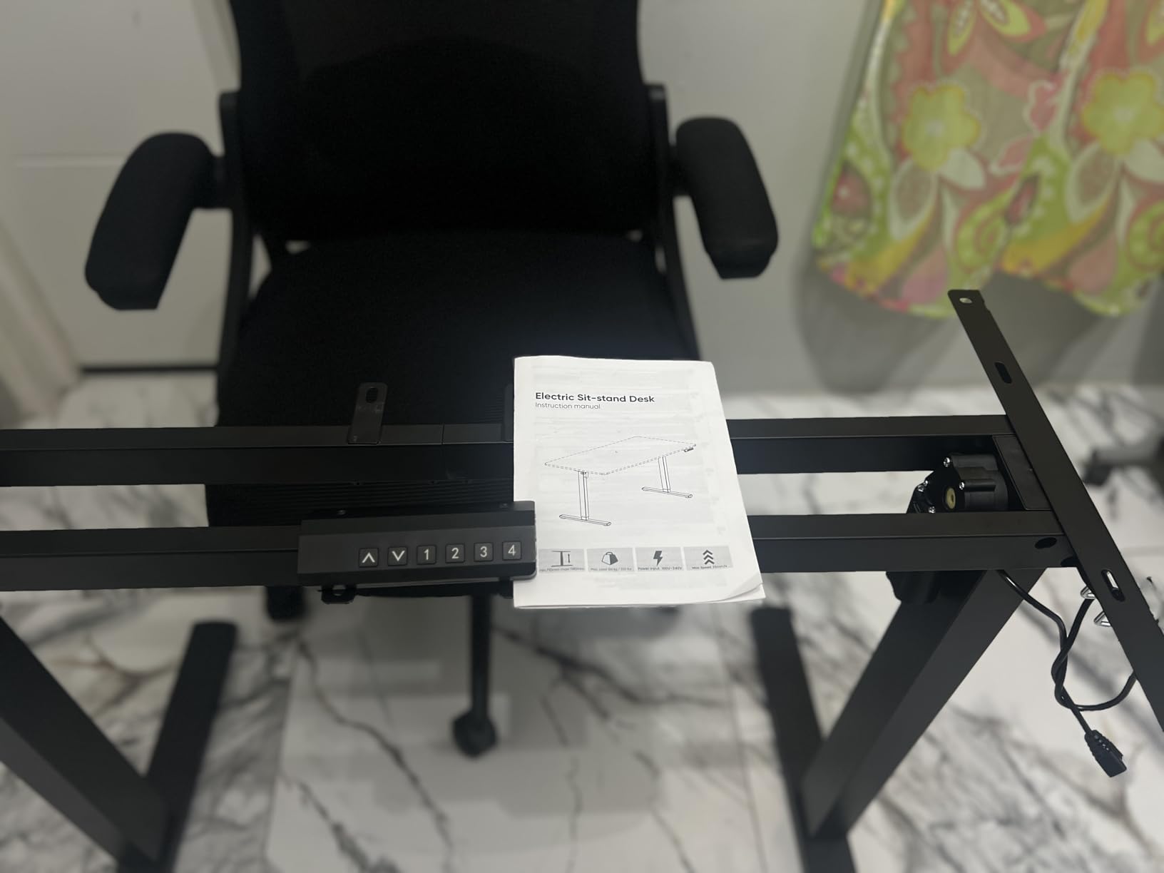 330 lbs Capacity Dual Motor Electric Height Adjustable Standing Desk Frame | Sit Stand up Desk Legs Base Workstation for 41.4
