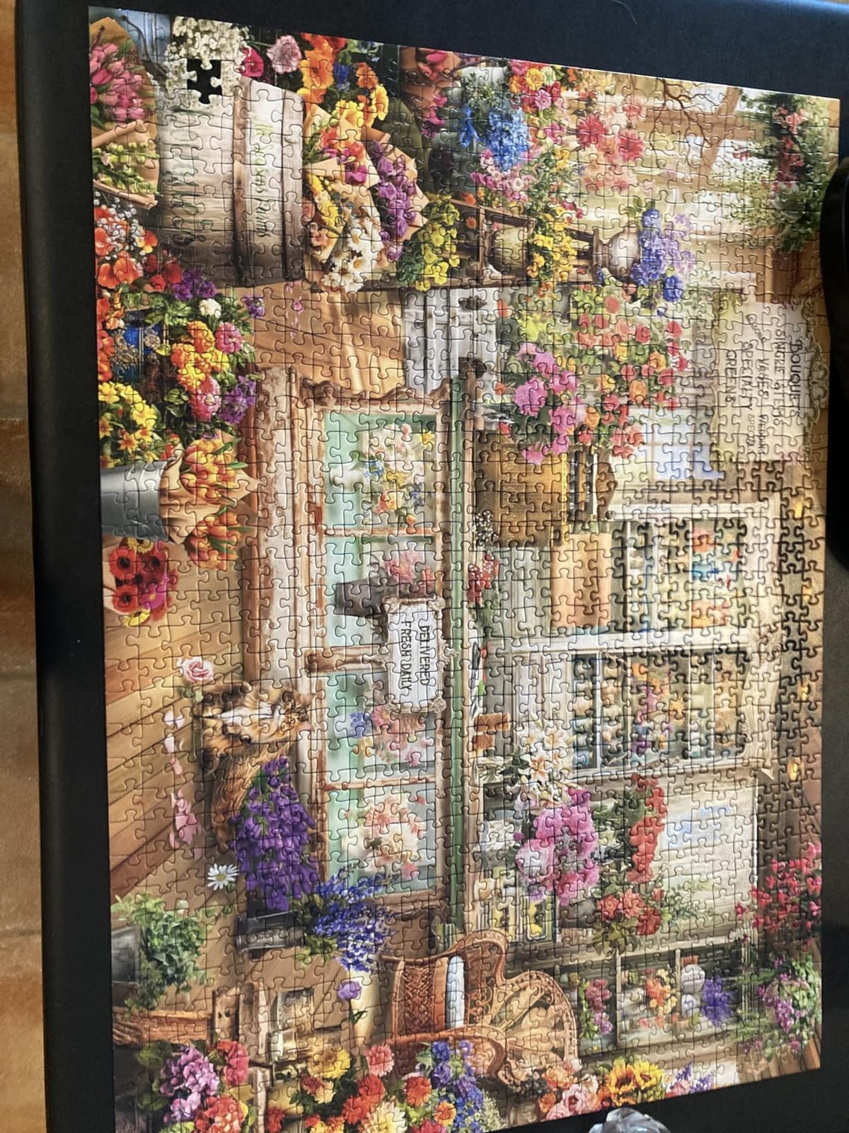 Ravensburger All Seasons Flower Shop 1000 Piece Jigsaw Puzzle | Explore Colorful Botanical Arrangements | from The Bestselling Puzzle Brand Worldwide | Enhanced Anti-Glare Surface customer photo 1