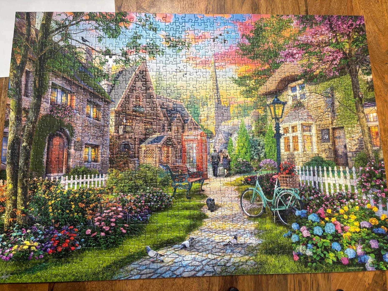 Ravensburger - Church Lane - 1000 Piece Jigsaw Puzzle - Charming English Village Church - Bright, Peaceful Imagery - Frameable - Premium Quality - Puzzles for Adults customer photo 1