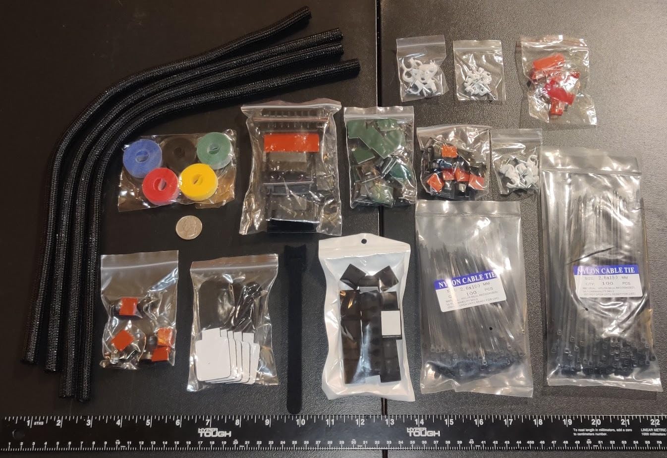 ELII 327 PCS Cable Management Kit 4 Cable Cable Sleeves,65 Cable Clips customer photo 1