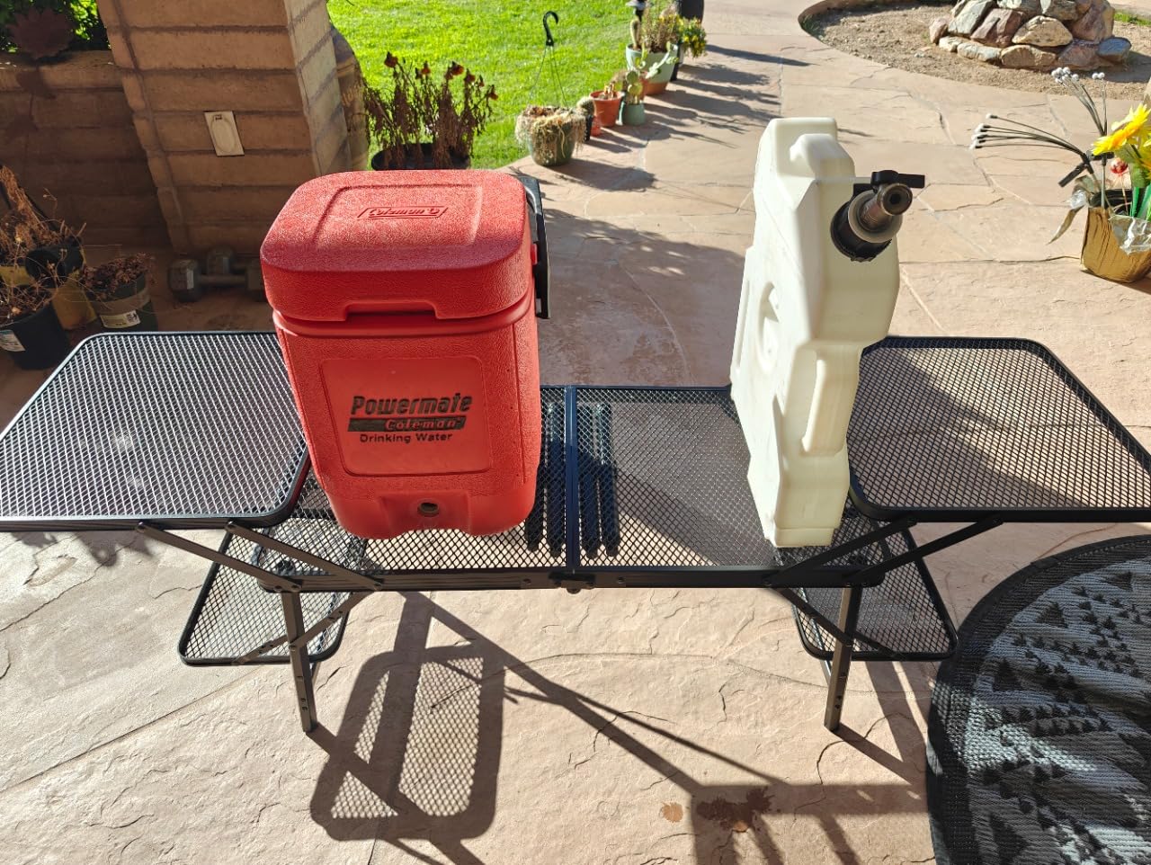Nice C Camping Metal Table, Compact Outdoor Folding Tailgate Grill Table customer photo 1
