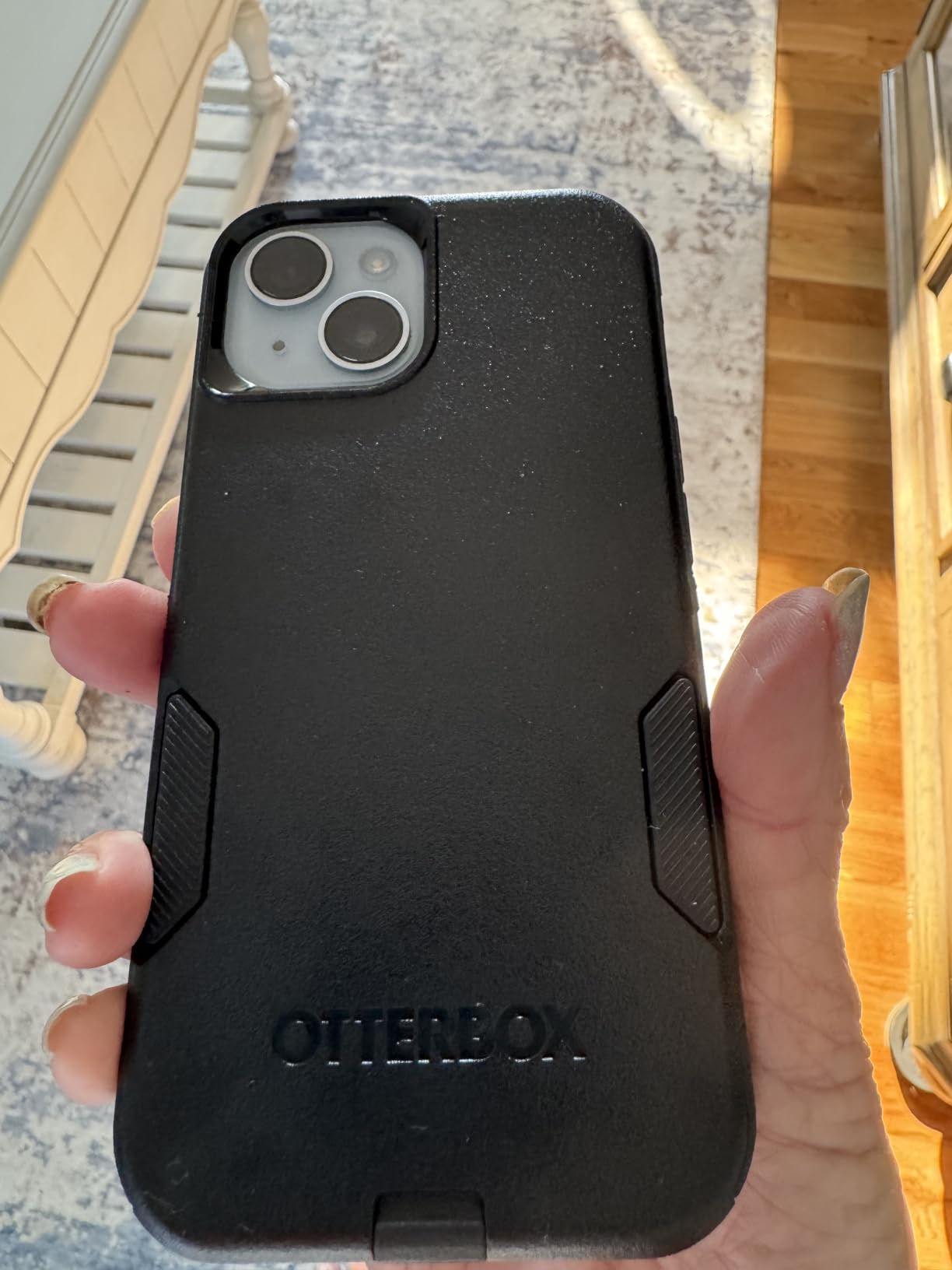 OtterBox iPhone 17e, 16e, 15, 14, 13 Commuter MagSafe Case - Crisp Denim | MagSafe Edition - 3X MIL Drop Protection - Dual-Layer - Pocket-Friendly - Raised Edges - Port Covers customer photo 1