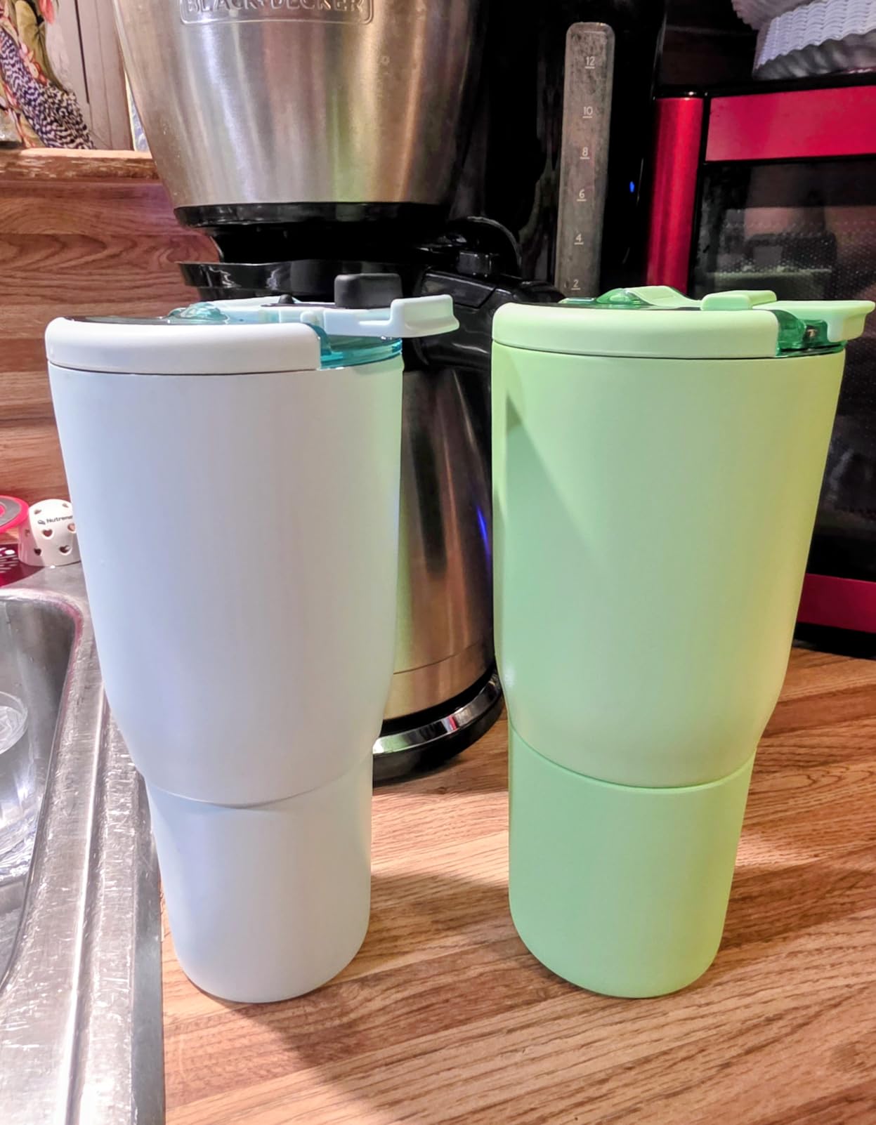 Nav 25oz Insulated Travel Tumbler, Mocha | 100% Leakproof BevLock Lid, Insulated Stainless Steel, Locking Flip Lid, Silicone Sleeve, 4+ Hrs Hot customer photo 1
