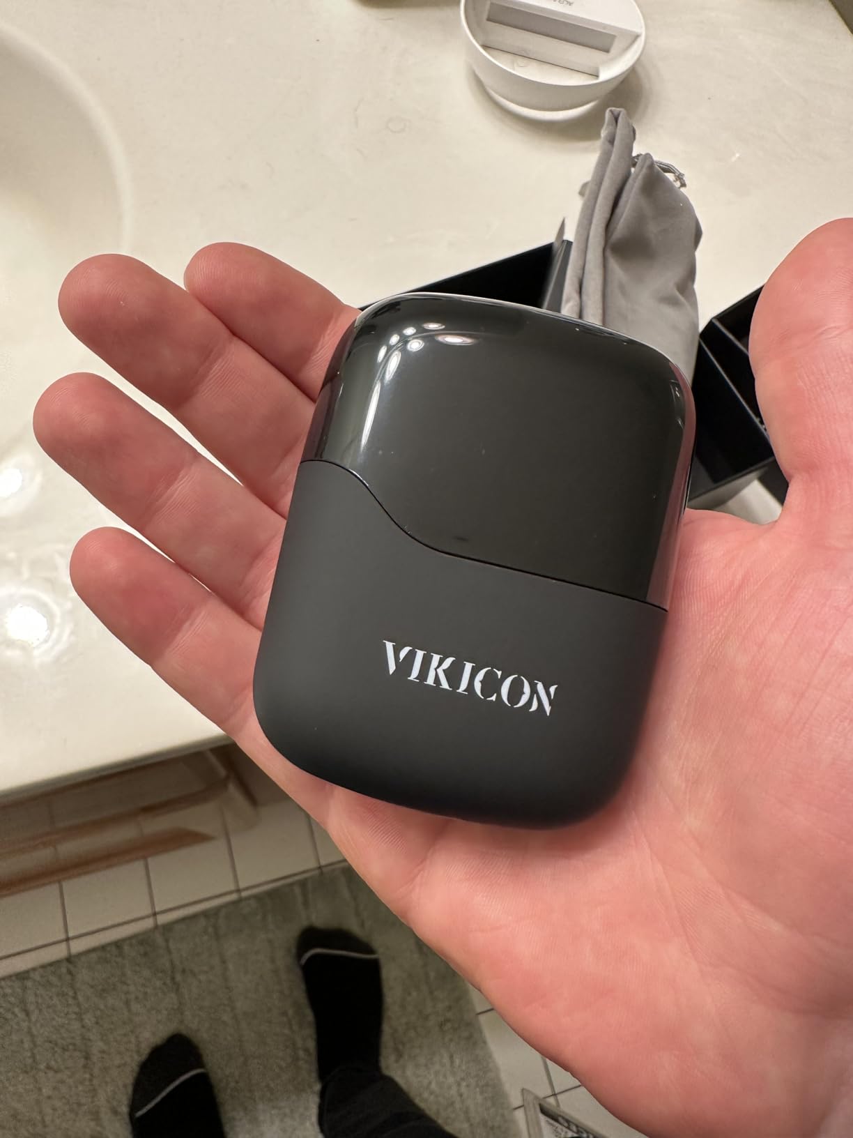 VIKICON Electric Foil Shaver for Men, Compact Portable Mini Razor for Face | Dual Floating Blades for Beard & Stubble, 9500 RPM Motor, USB-C Fast Charging, On-the-Go & Business Travel, IPX7 Waterproof customer photo 1