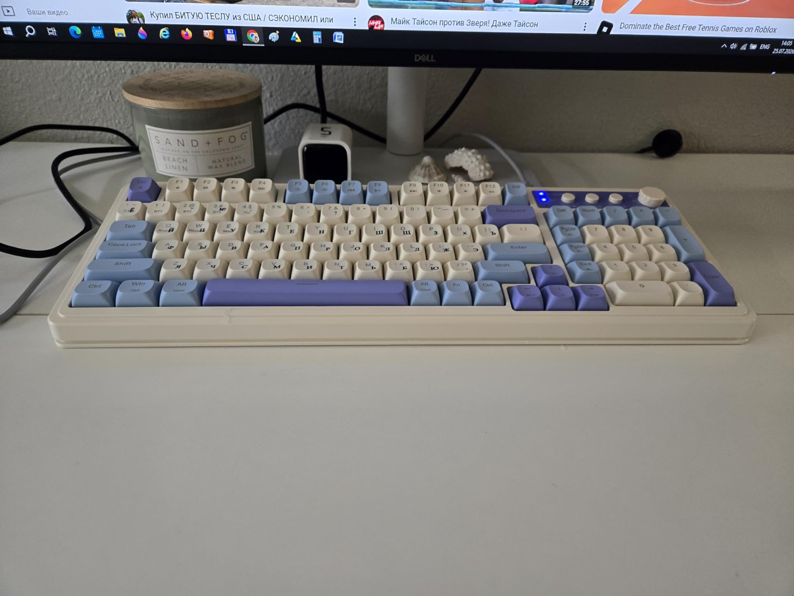 AULA 99 Key Purple Keyboard, Wireless Gaming Keyboard with Number Pad | RGB Backlit, Programmable, Creamy Sounding, Tri-Mode BT/2.4GHz/USB-C, 2000mAh Membrane Keyboard, Thocky Computer Keyboards customer photo 2