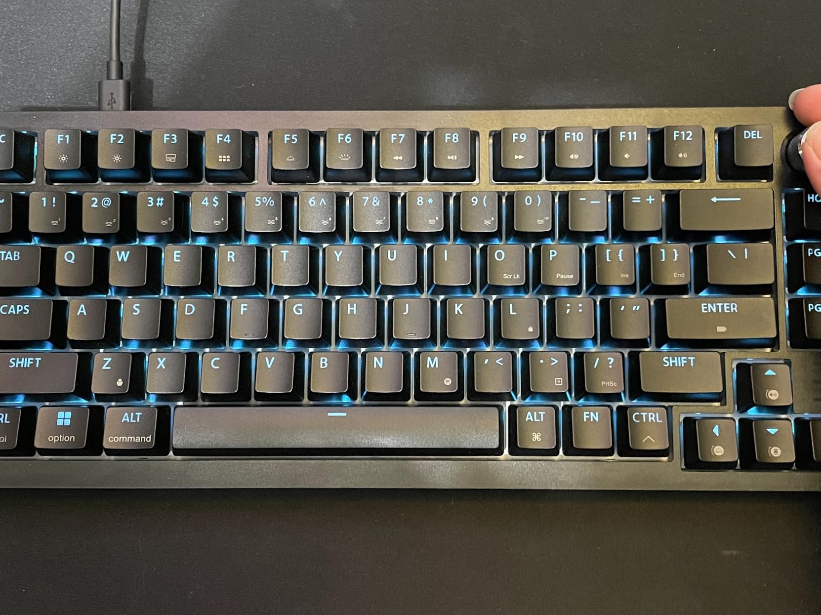 Corsair K65 Plus Wireless 75% RGB Hot-Swappable Mechanical Gaming Keyboard - Pre-Lubricated MLX Fusion Tactile Switches - Dual-Layer Sound Dampening - PBT Keycaps - QWERTY NA - Black customer photo 1