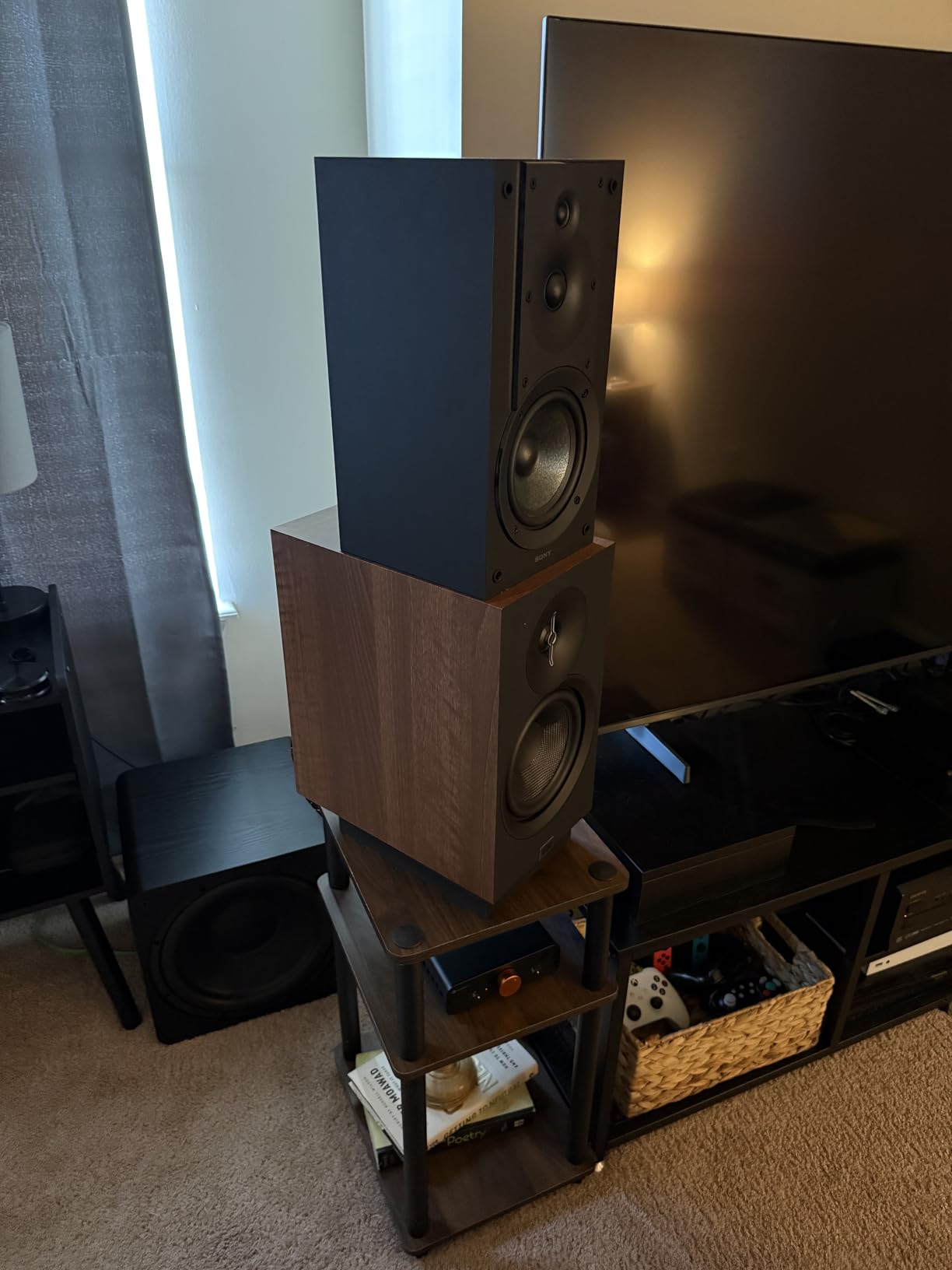 ELAC Debut 3.0 DB53-BK Bookshelf Speakers, Black Ash (Pair) - 1