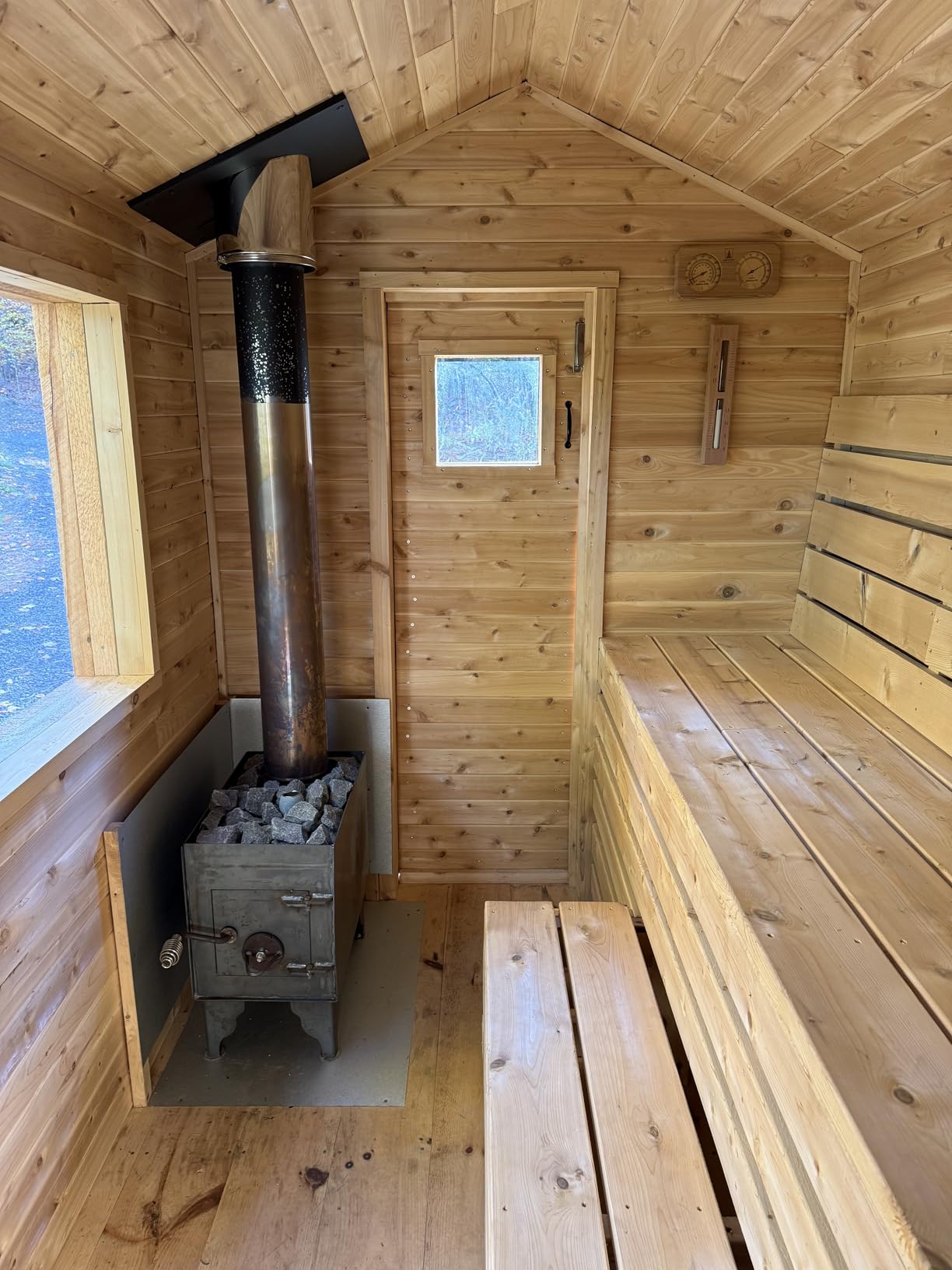 Northwood Sauna - Sauna Accessories Kit - Handmade from Canadian Red Cedar Wood - Core Set (Bucket & Ladle, Thermometer & Hygrometer, Sand Timer, Aromatherapy Cup) customer photo 2
