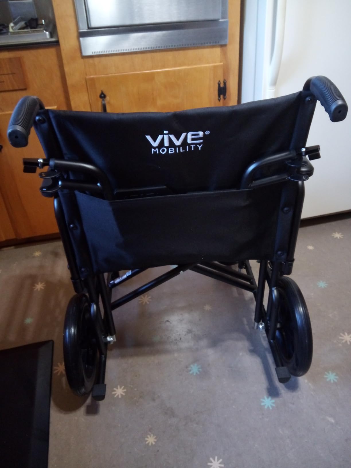 Vive Mobility Bariatric Transport Wheelchair for Adults - Supports 450lbs | Foldable, Heavy Duty Travel Wheel Chair - Portable, Transfer Aid with Swing Away Footrests & 22 Inch Wide Seat customer photo 1