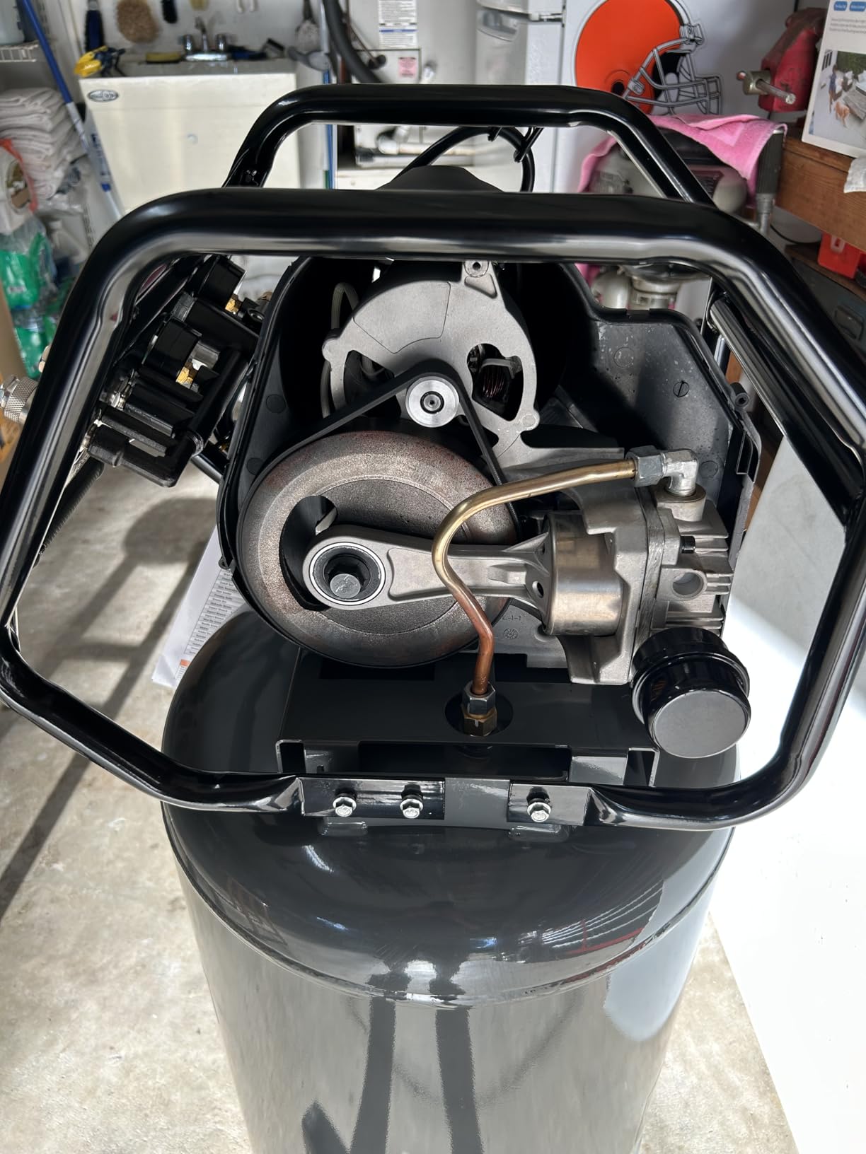 Klutch 60-Gallon Vertical Air Compressor, Single-Stage, 3.7 HP, 230V customer photo 2
