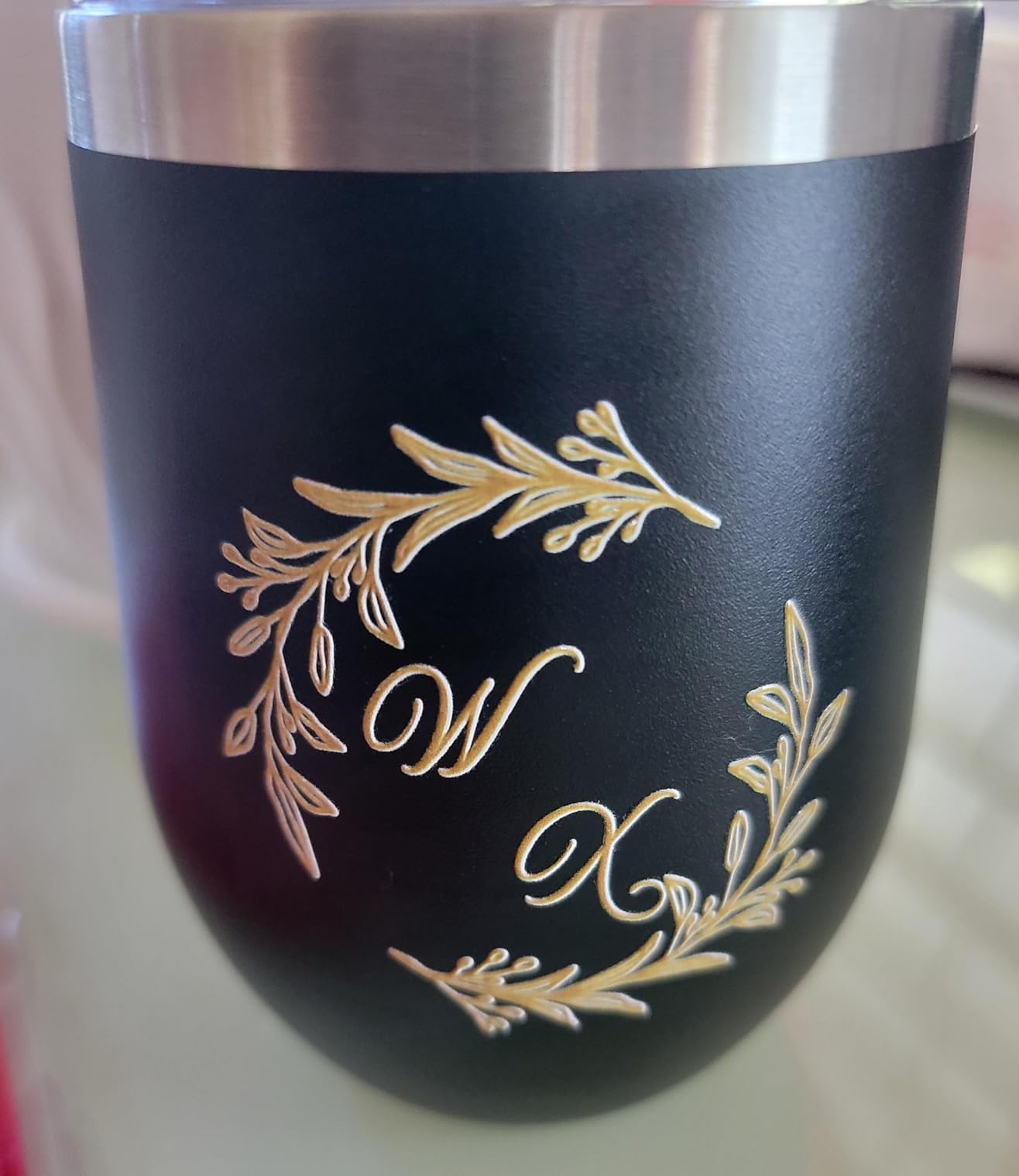 MEZMUT 12 Oz Insulated Wine Tumbler with Lid - Double Wall Vacuum Stainless Steel, Leakproof customer photo 1