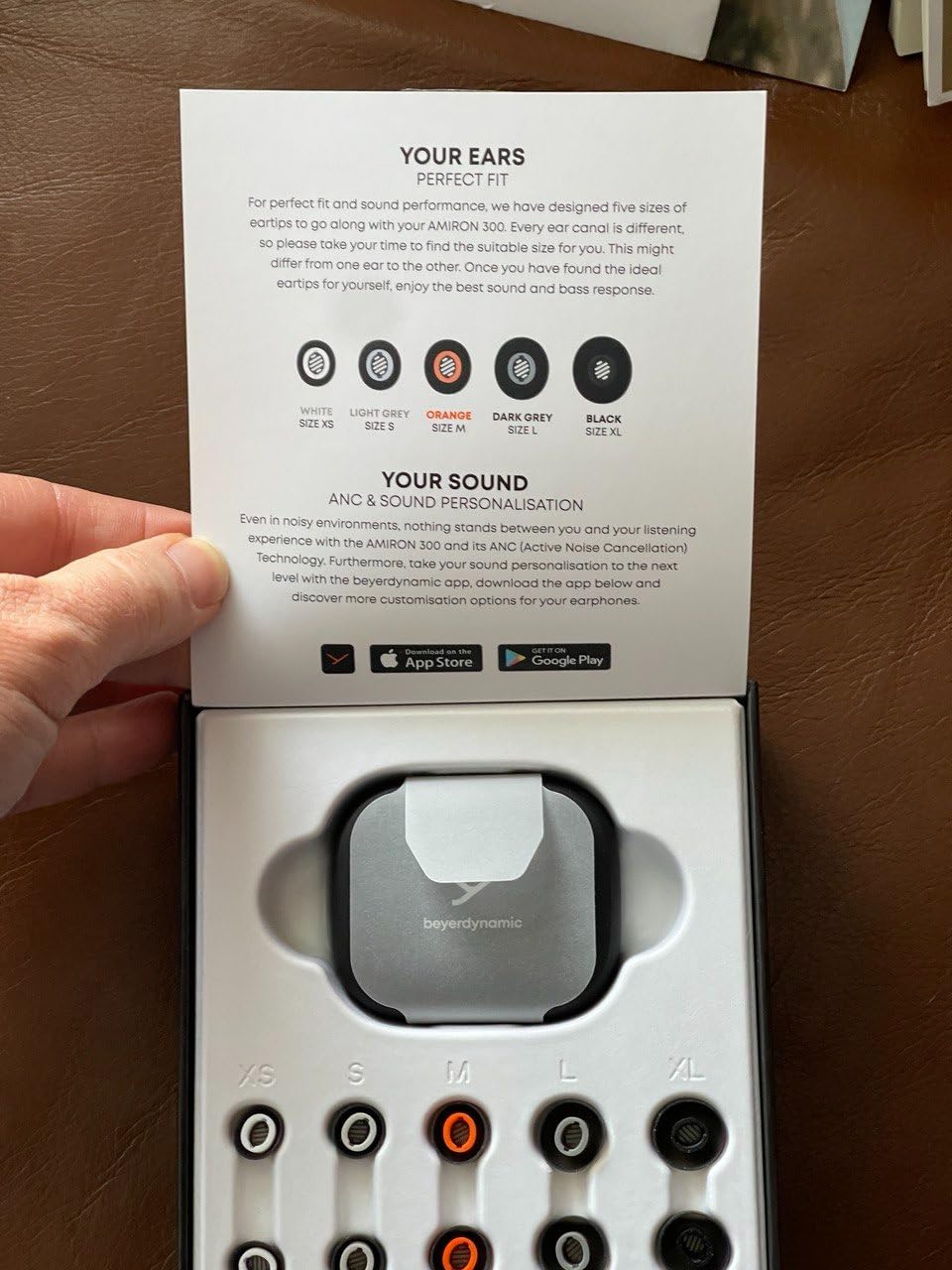 Amiron 300 True Wireless Noise Cancelling Earbuds - Built-in Microphones, Bluetooth 5.3 Cream customer photo 2
