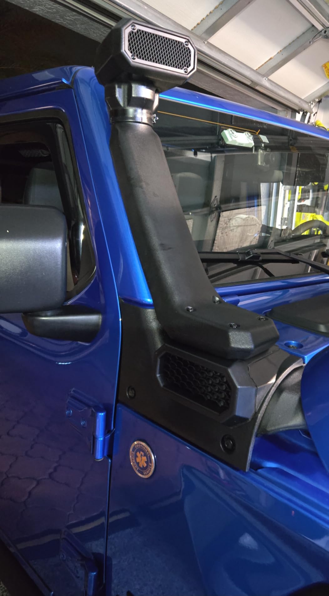 JSCARLIFE Car Snorkel Kit, ABS Plastic Air Intakes Parts Set Auto Snorkel Kit Fit for 2018+ Jeep JL model Wrangler only, Fits 2 door or 4 door, Fits 2.0L or 3.6L customer photo 2