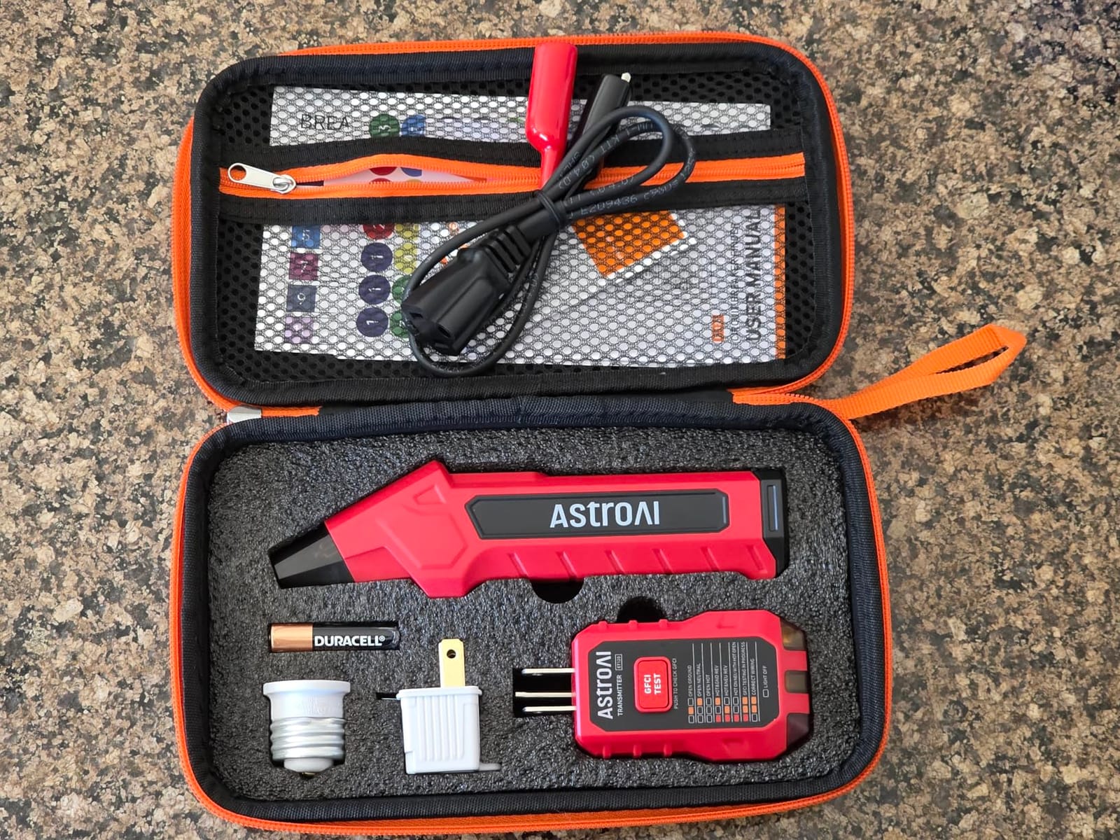 AstroAI Circuit Breaker Finder Tool with GFCI Outlet Tester for 90-120V AC | Electrical Tester Tool for DIYers/Homeowners/Electricians, Quickly Locates Breakers with Indicators, w/ Case and 4 Adapters customer photo 2