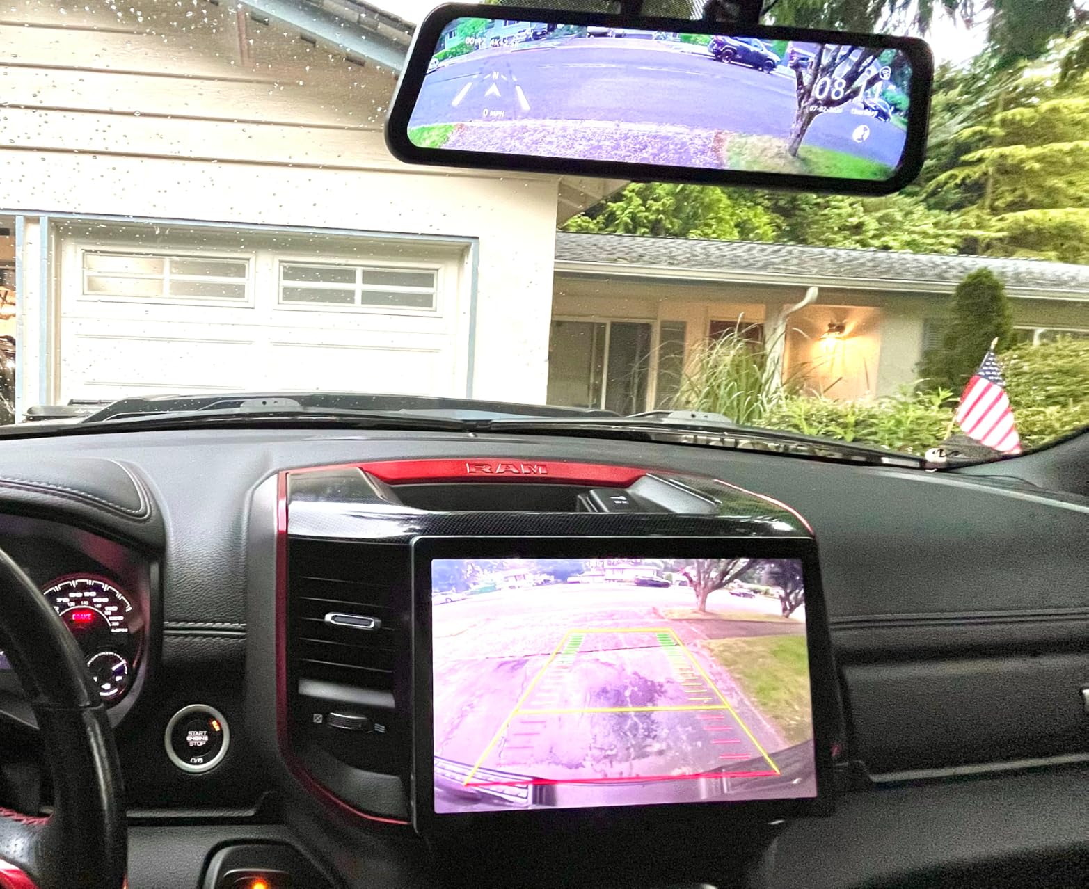 WOLFBOX G900 PRO Mirror Dash Cam with 8MP STARVIS IMX678, Front 4K Rear 2.5K customer photo 2