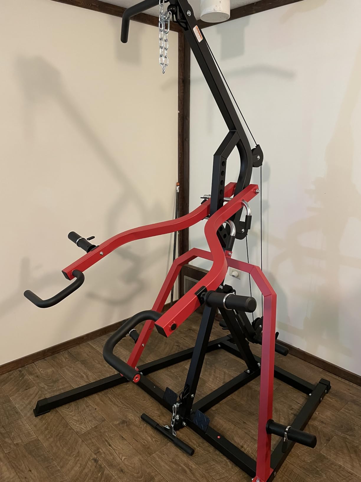 DONOW Leverage Gym Home Gym System Workout Station with LAT Pulldown | Upgraded Weight Plate Holder No Slide Off, Multi Function Squat Rack and Pulley System, US Team Service, 6 US Warehouses customer photo 2