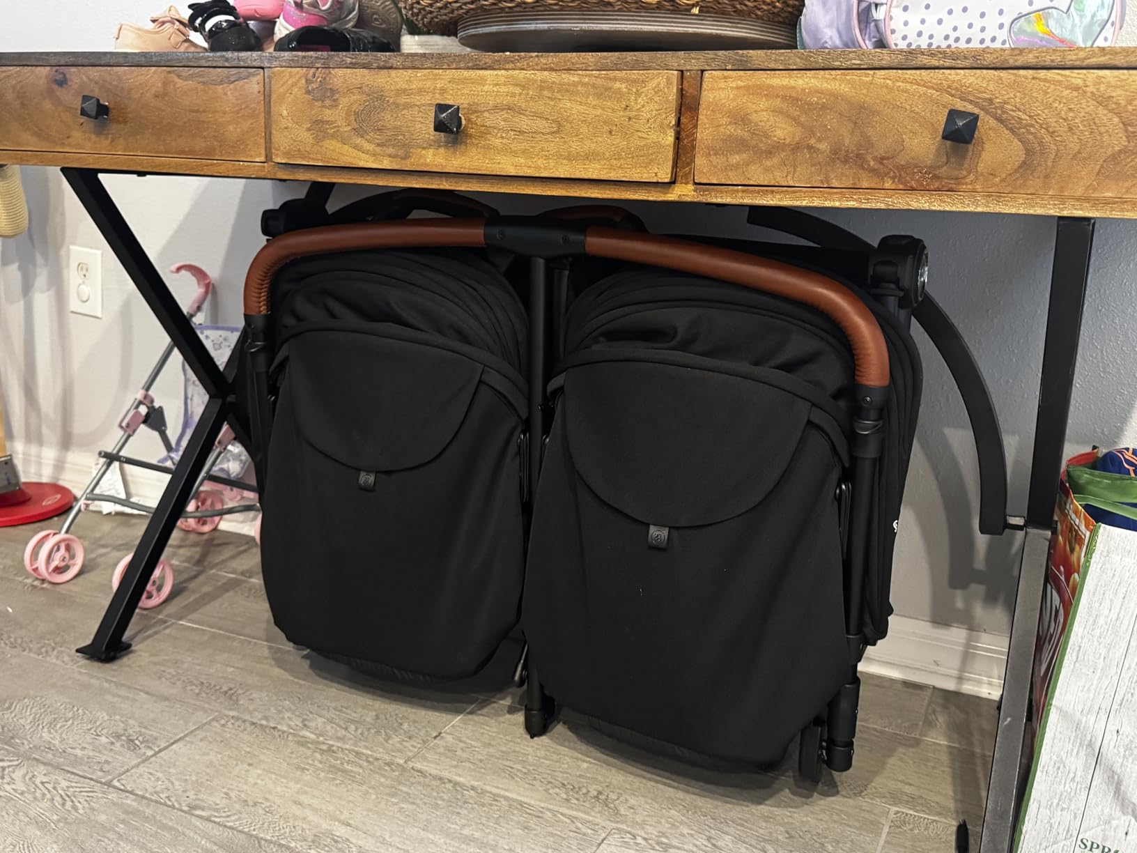 Silver Cross Jet Double - Full Size Side by Side Double Infant & Toddler Stroller - Lightweight, Compact & Easy to Fold, with All-Terrain Wheels - Disney Park Approved, Space Black customer photo 2