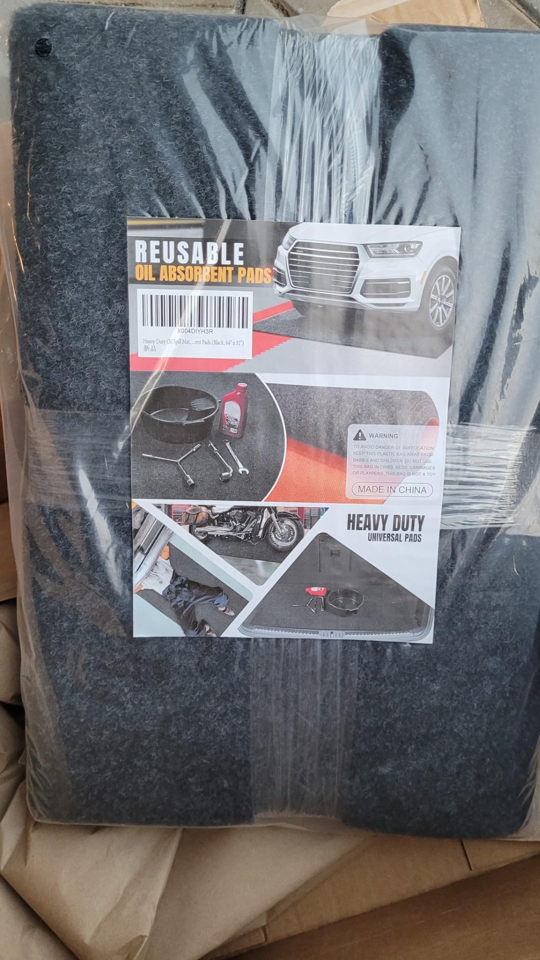 Heavy Duty Oil Spill Mat, Garage Floor Mat for Under Car, 64