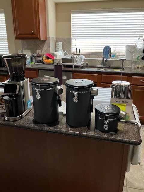 Non-Toxic Stainless Steel French Press, No Plastic or Heavy Metals, 34 oz | Surgical-grade steel. 4-layer filter. Double-wall insulated, stays hot for longer. Measure marks. Dishwasher safe. Portable. customer photo 1