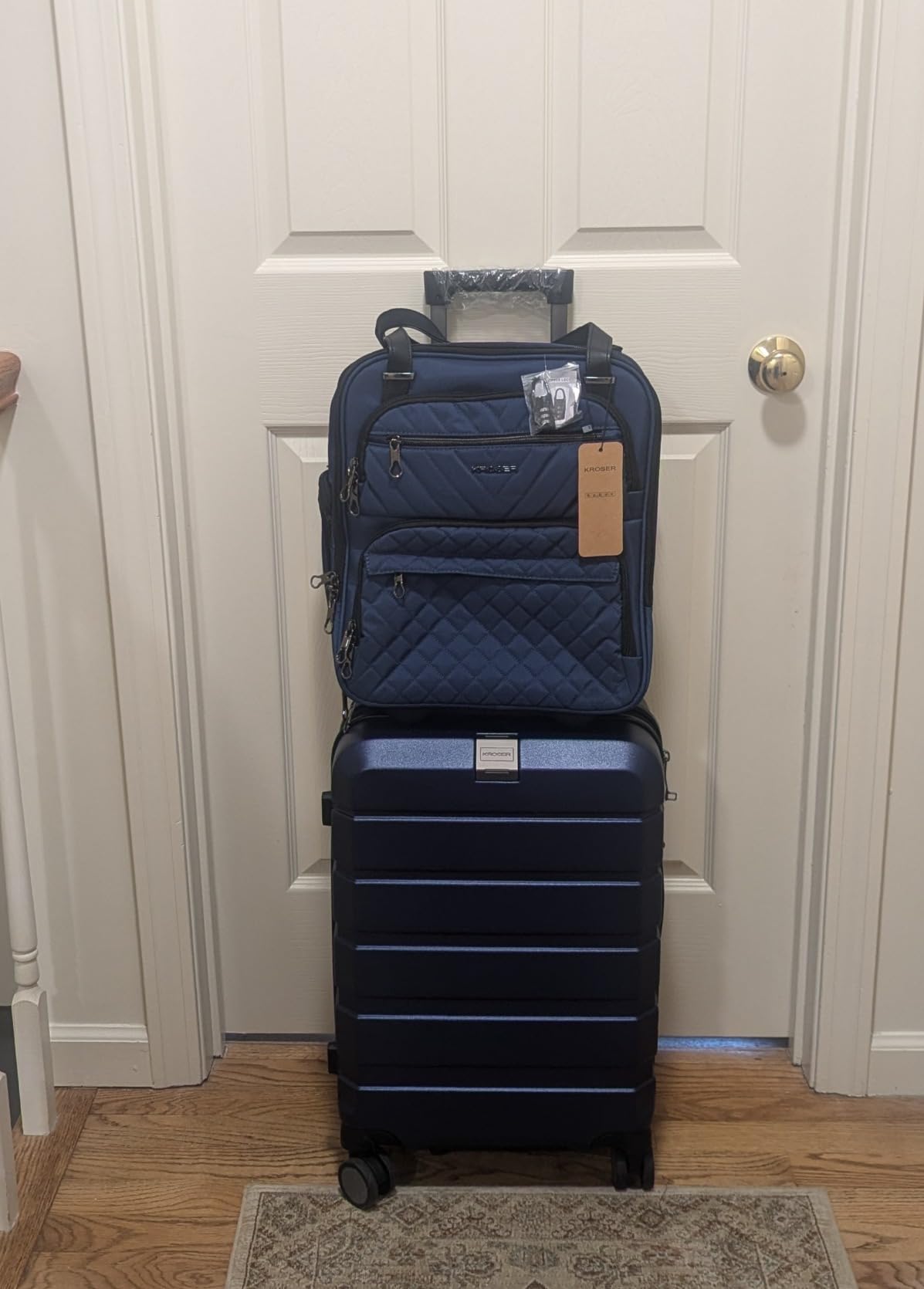 KROSER Carry On Underseat, 16-inch Underseater Suitcase for Men, Olive | Multi-functional Lightweight Overnight Women customer photo 2