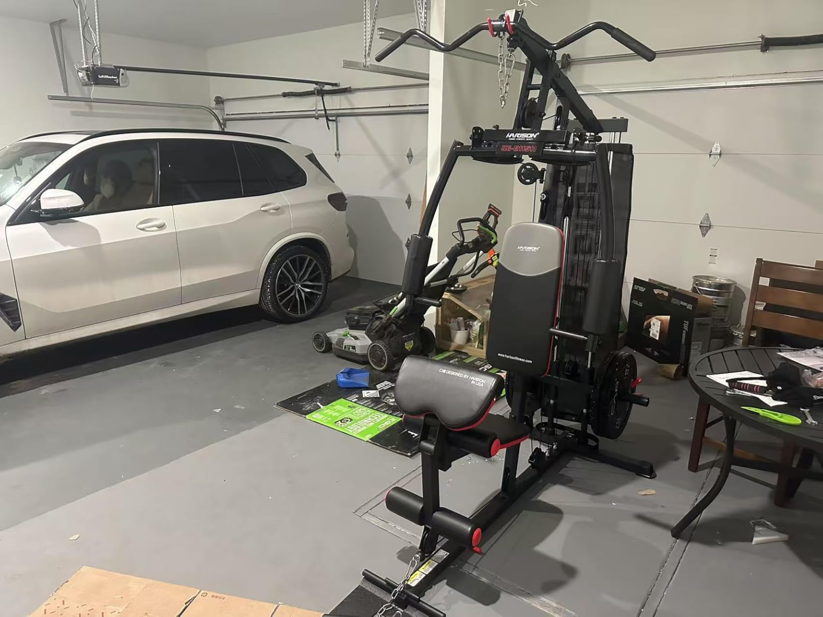 HARISON Home Gym System with 450 LB Capacity & Full Body Strength Training | 35+ Exercises, Cable Pulley System, Chest Press, Lat Pulldown, Leg Extension, Row Station & Adjustable Training Positions customer photo 1