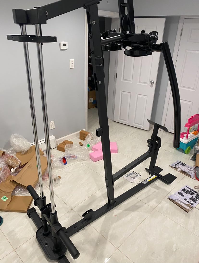 HARISON Home Gym System with 450 LB Capacity & Full Body Strength Training | 35+ Exercises, Cable Pulley System, Chest Press, Lat Pulldown, Leg Extension, Row Station & Adjustable Training Positions customer photo 2