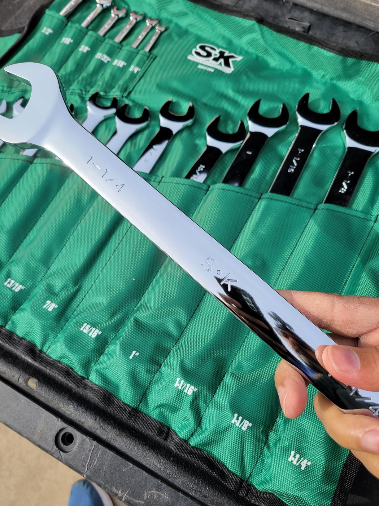 Combination Wrench Set, Metric 6 to 32mm, SAE 1/4