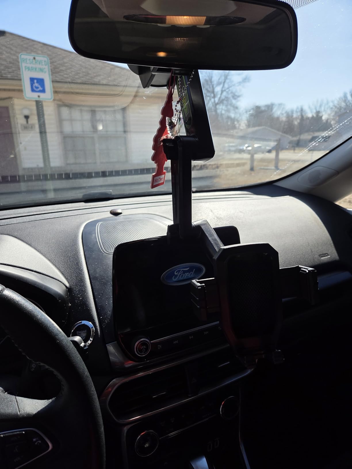 Cell Phone Mount for Truck Phone Holder for Truck Drivers - Heavy Duty Suction Cup + Dashboard Pad, iPhone Holder for Dashboard Window 16.9 inch Long, for iPhone & Samsung, Commercial Trucker, Black customer photo 2