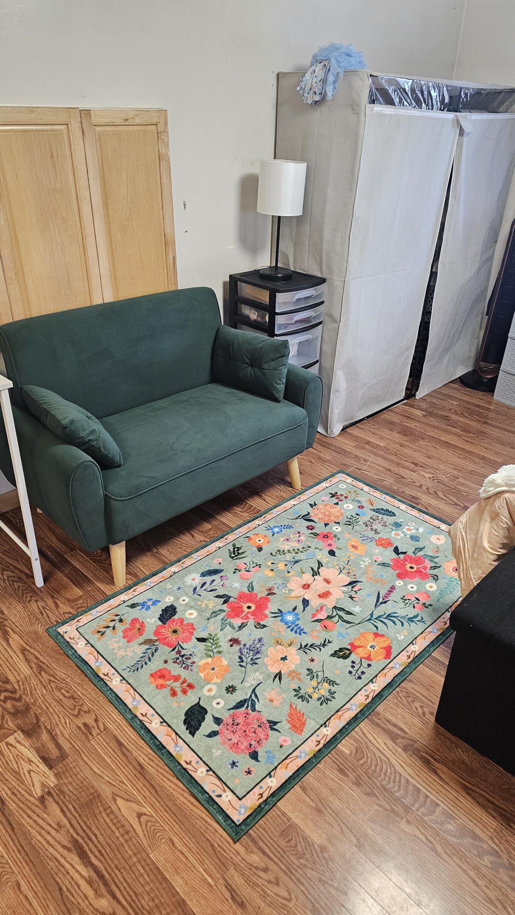 Shintenchi 48'' Loveseat Sofa, Mid-Century Modern Upholstered Couch Deep Seat with 2 Pillows, 10