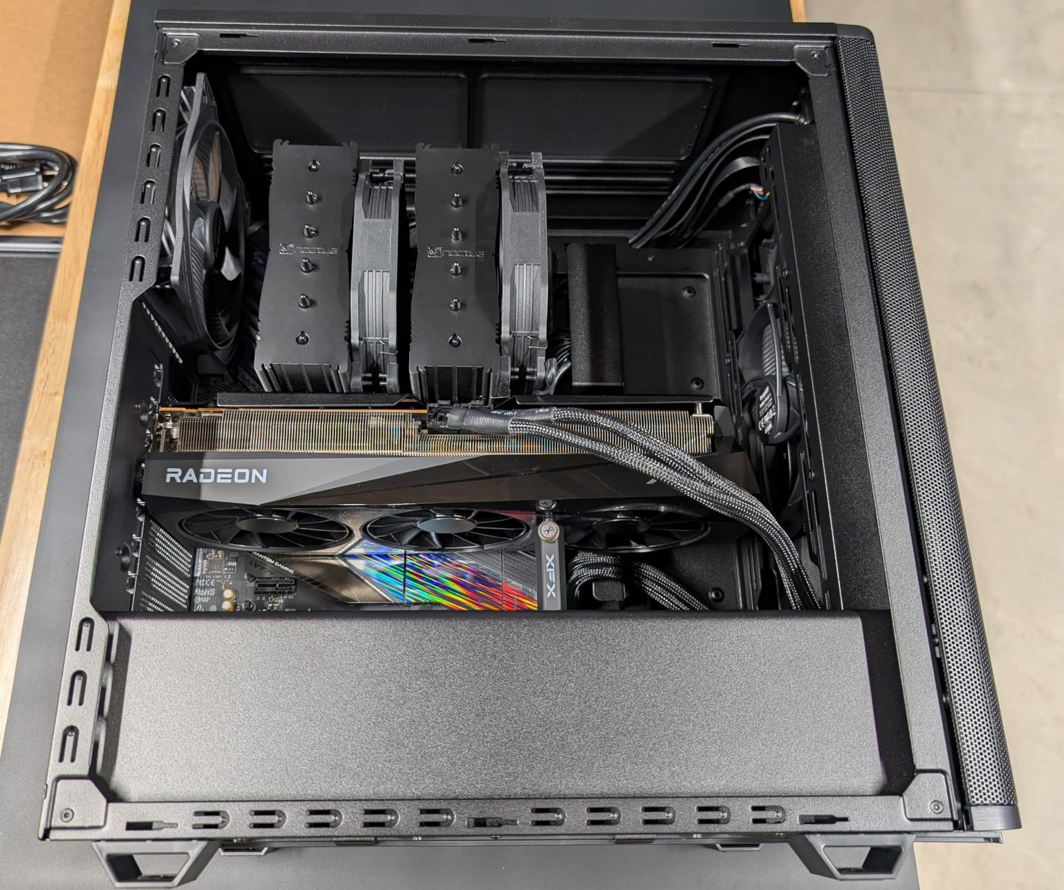 Pure Base 501 Black ATX Case | 2 Preinstalled Pure Wings 3 140mm PWM Fans | Optimized Air Pressure | Compact PC Case | Vertical GPU Installation | USB 3.2 Gen. 2 Type C | BG073 customer photo 1