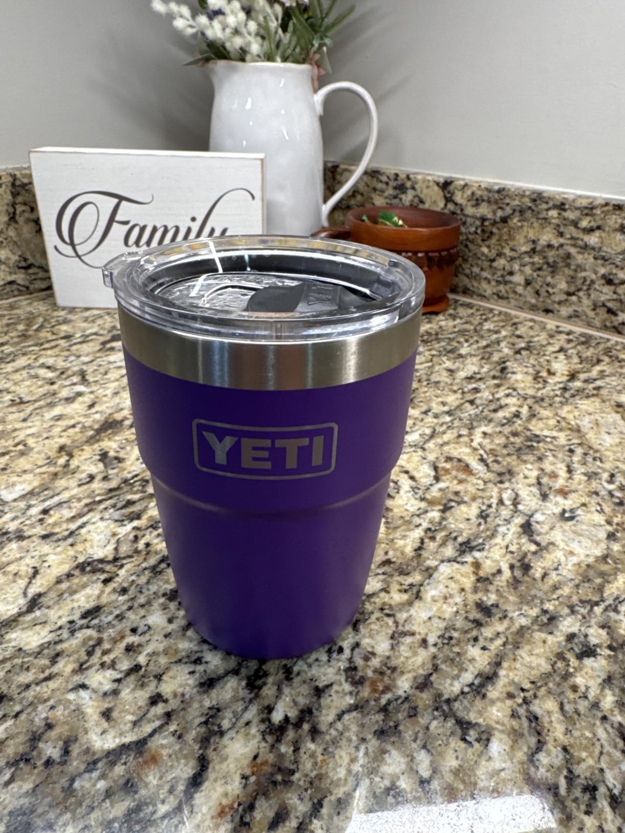 YETI Rambler 16 oz Stackable Tumbler, Vacuum Insulated, Stainless Steel with MagSlider Lid customer photo 2