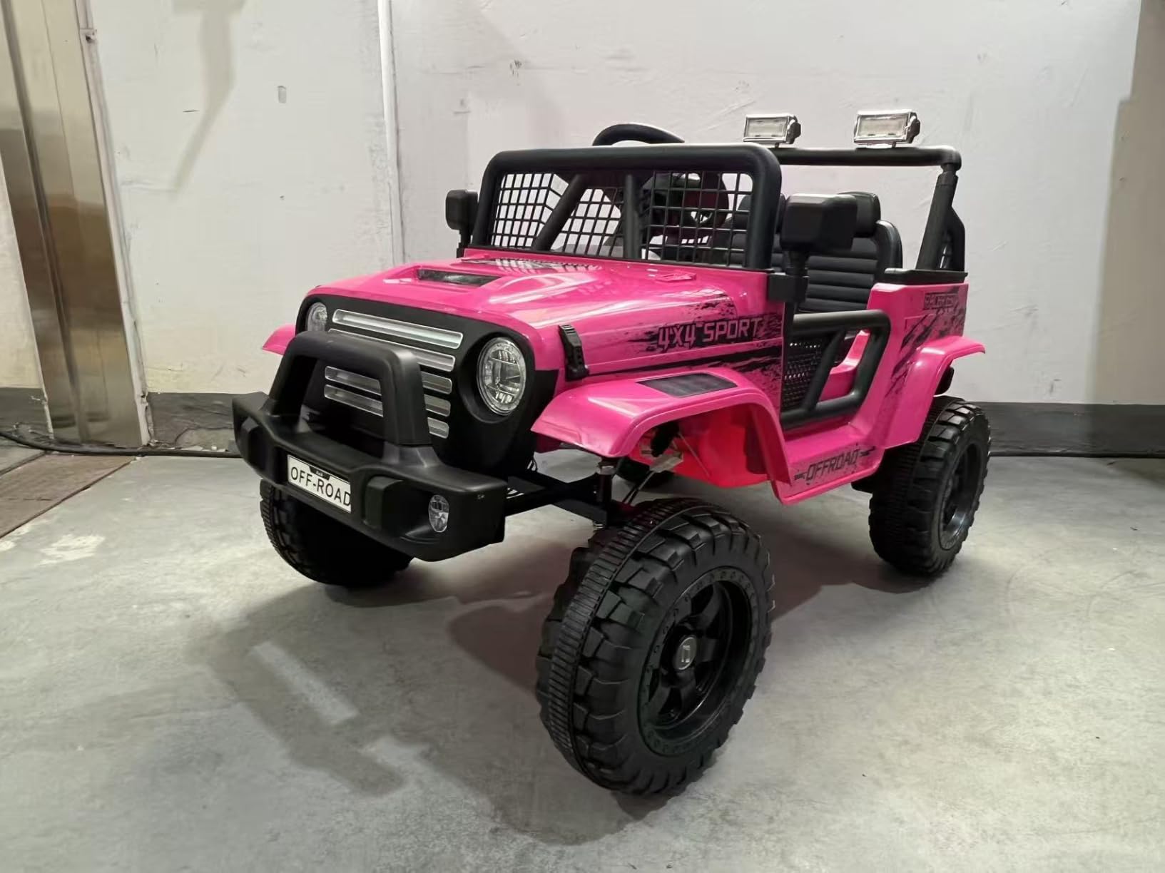 24V Ride on Car Truck, Kids 2 Seater Ride On Toy w/4WD Motor, Remote Control, 3 Speed, Bluetooth Music, Spring Suspension, LED Light, Kids Electric Vehicle Gift for Boys, Girls - Deep Black customer photo 2