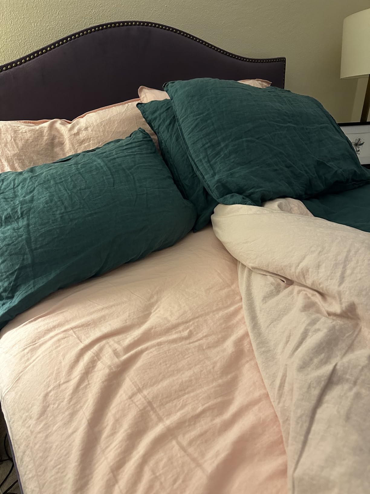 100% Organic Linen Sheets Queen Size Bed Sheets for Hot Sleepers customer photo 2