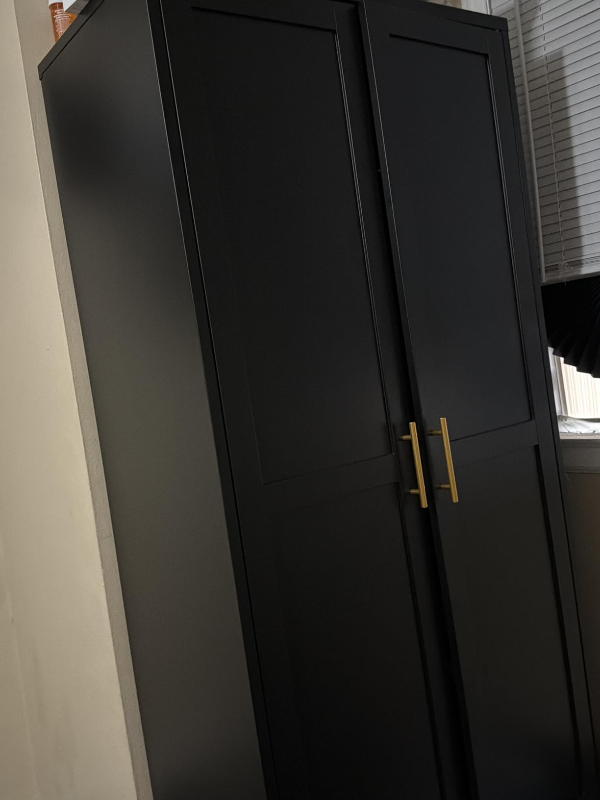 GAIOUS Metal Wardrobe Cabinet with Hanging Rod, Clothing Storage Cabinets | with 2 Doors and Adjustable Shelves, 71