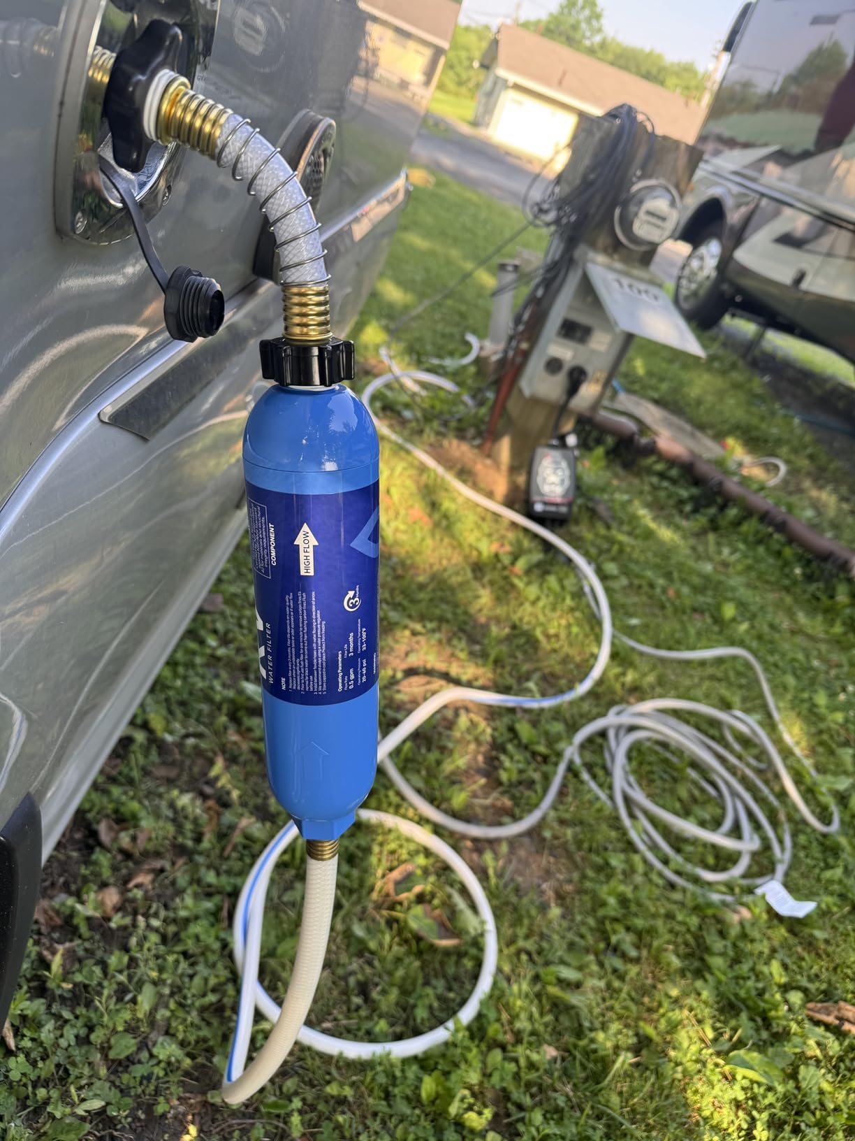 Stokk RV Water Filter with Flexible Hose Protector 2 Pack, NSF Certified | Greatly Reduces Bad Taste, Chlorine, Odor, Rust and Sediment, Inline Water Hose Filter for Garden, Camper and Pool customer photo 2