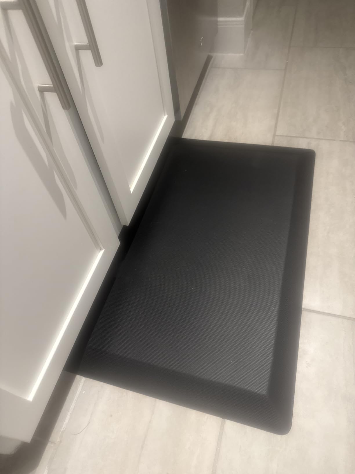 Tyrot Extra Thick Anti Fatigue Mat for Kitchen Floor, 20x32, Black | 9/10 Inch Thick, Cushioned Standing Desk Mat, Memory Foam Ergonomic, Non-Slip Comfort Waterproof Rug for Office, Sink, Garage customer photo 1