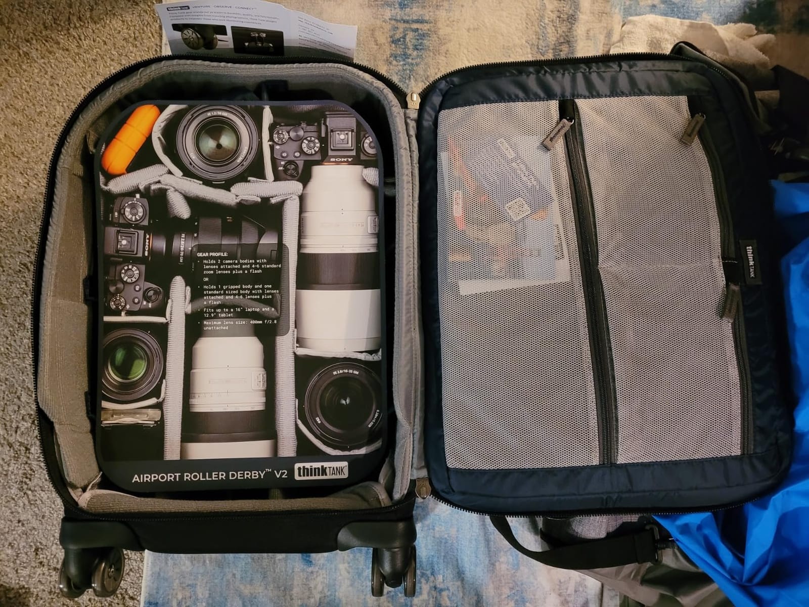 Think Tank Roller Derby V2, 4 Spinner Wheel Rolling Carry-On Case for Camera, Photography and Video Equipment for Travel customer photo 1
