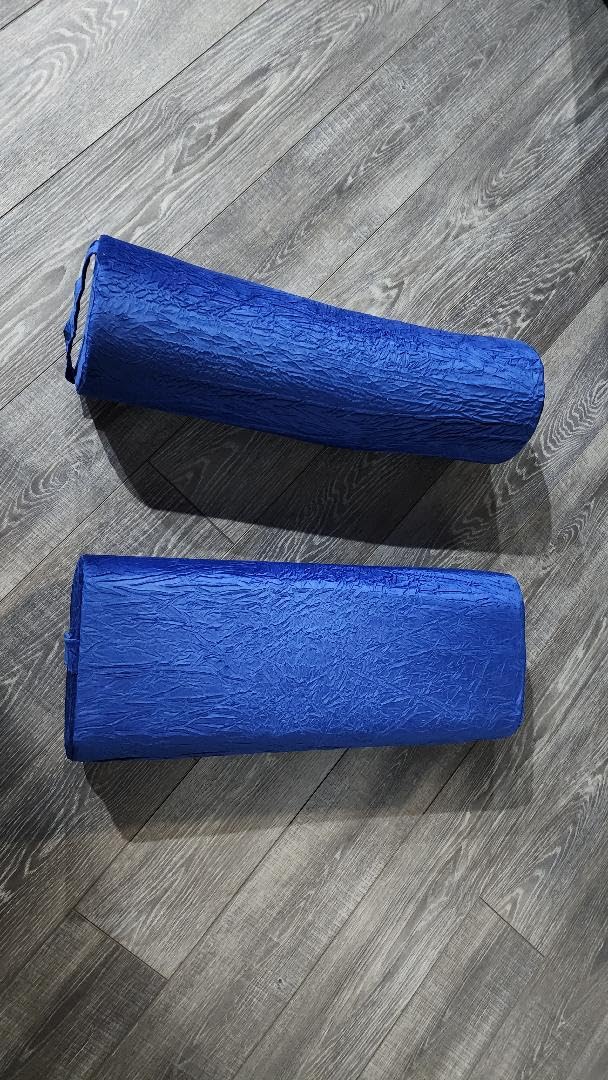 MABOZOO Yoga Bolster Set, Velvet Cover High Density Foam Pillows for Restorative Yoga and Meditation, Rectangular and Cylinder Bolster Pillow Meditation Cushion Pillow customer photo 2